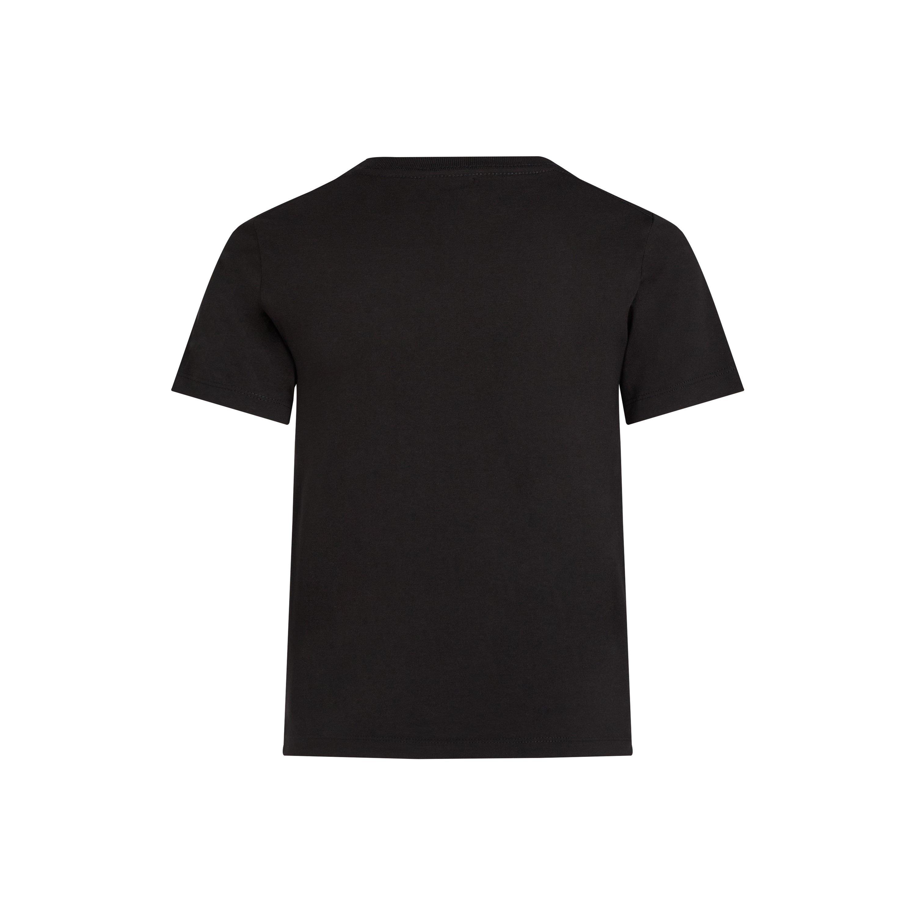 CK Black BEH - Calvin Klein Jeans - Unisex Kids' Chest Monologo Regular Fit T-Shirt - 5