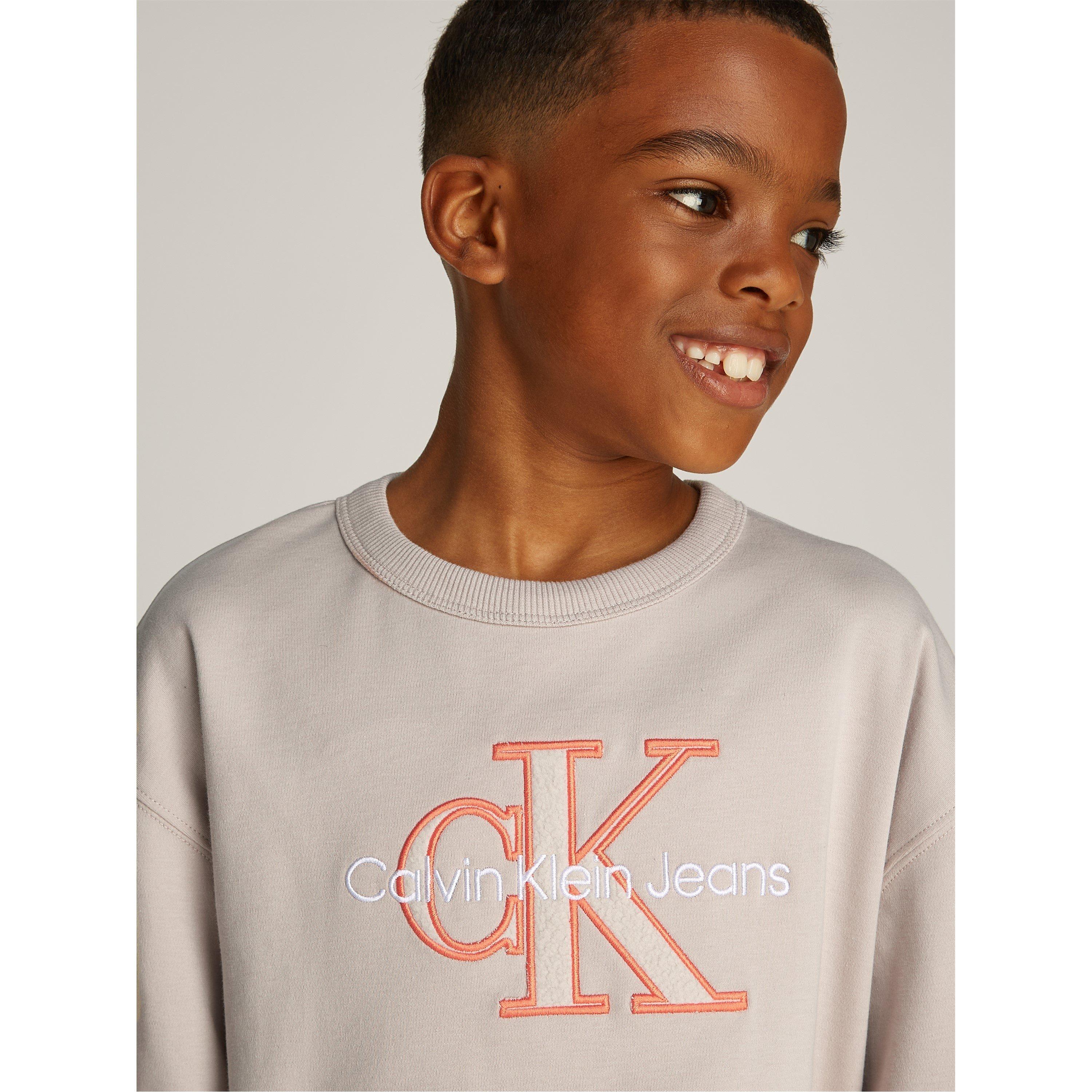 Chateau Gry PA8 - Calvin Klein Jeans - Kids' Outlined Fleece Mono Regular Fit T-Shirt - 3