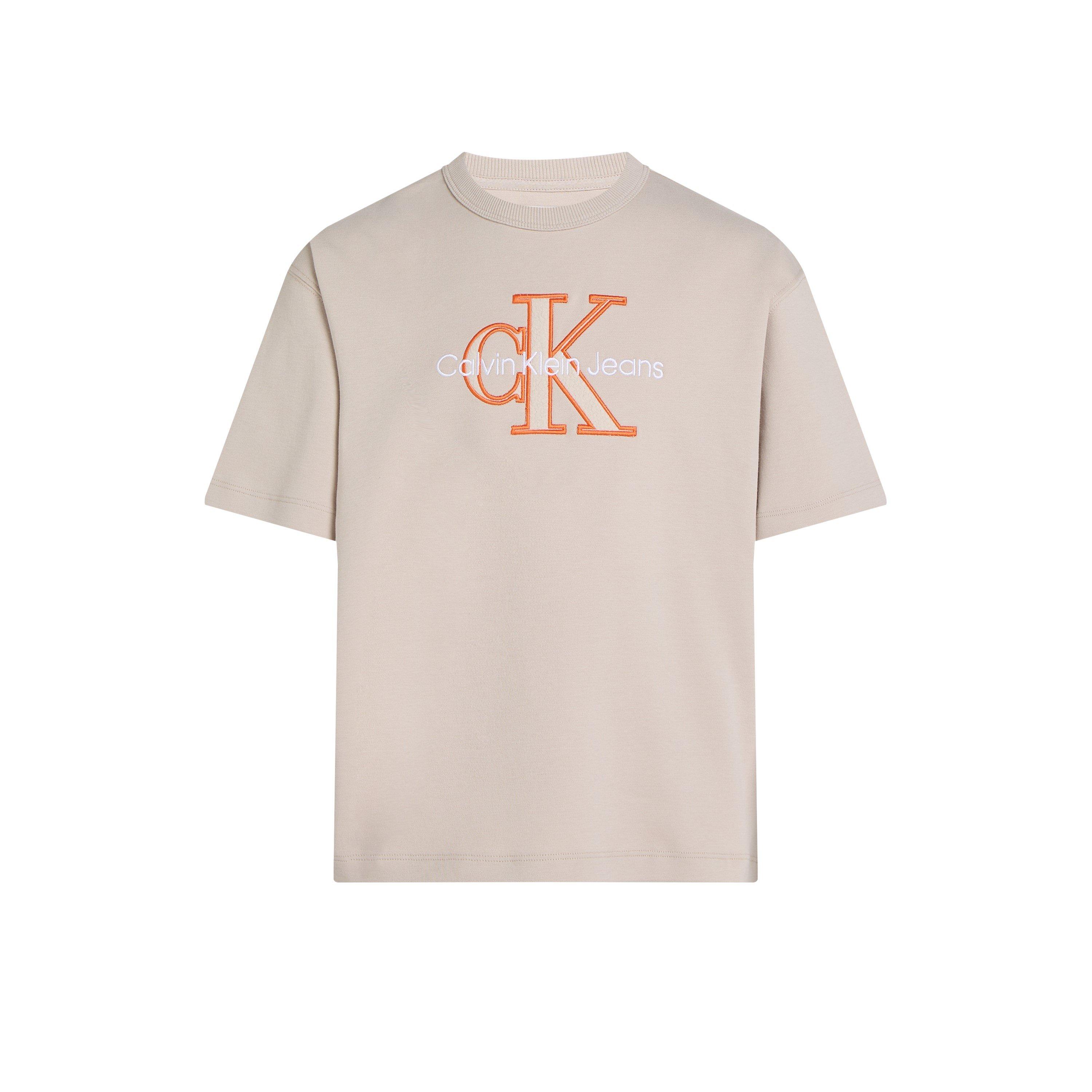 Chateau Gry PA8 - Calvin Klein Jeans - Kids' Outlined Fleece Mono Regular Fit T-Shirt - 4