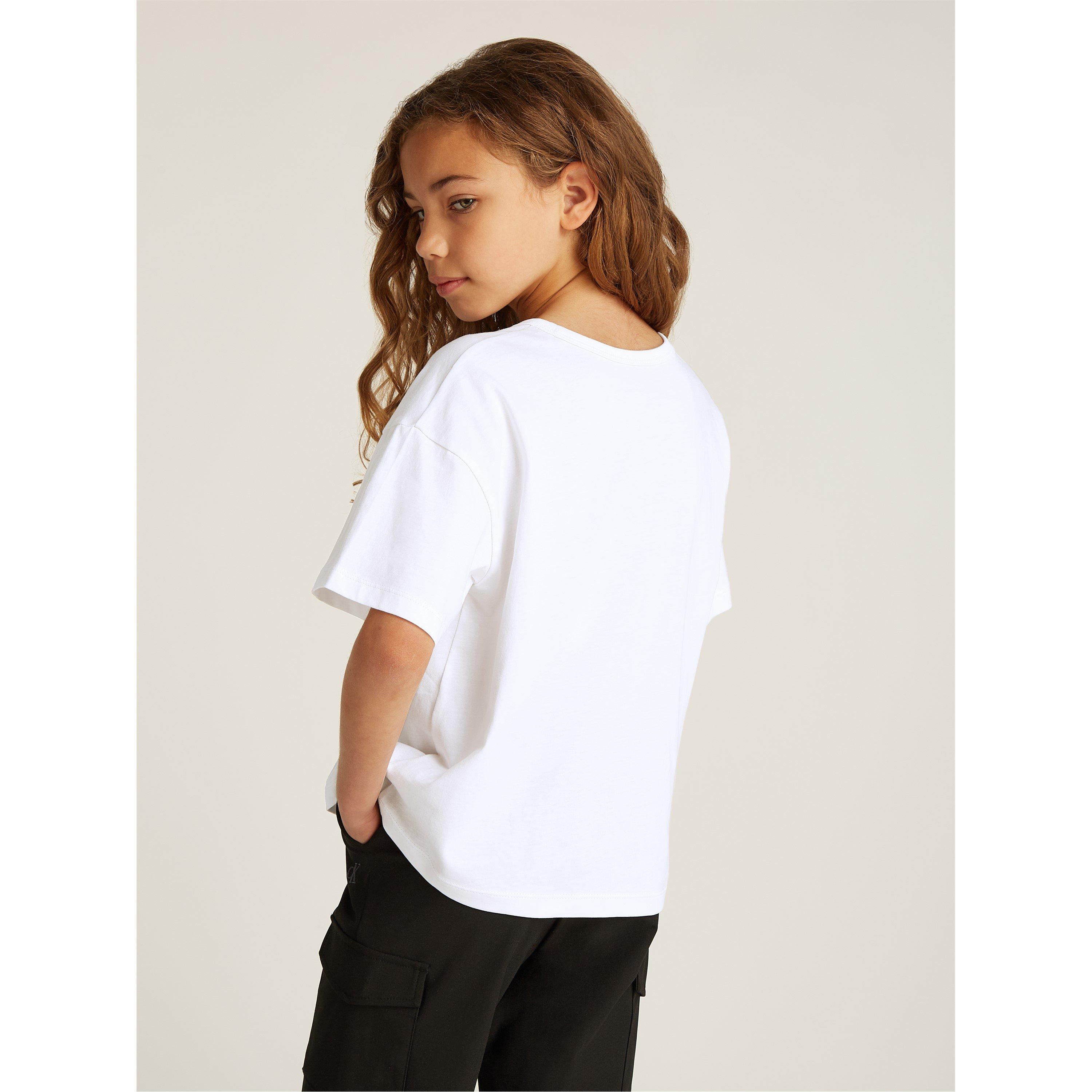 No encontré ningún problema en la traducción. - Calvin Klein Jeans - Kids' Monologo Glitter Regular Fit T-Shirt - 2