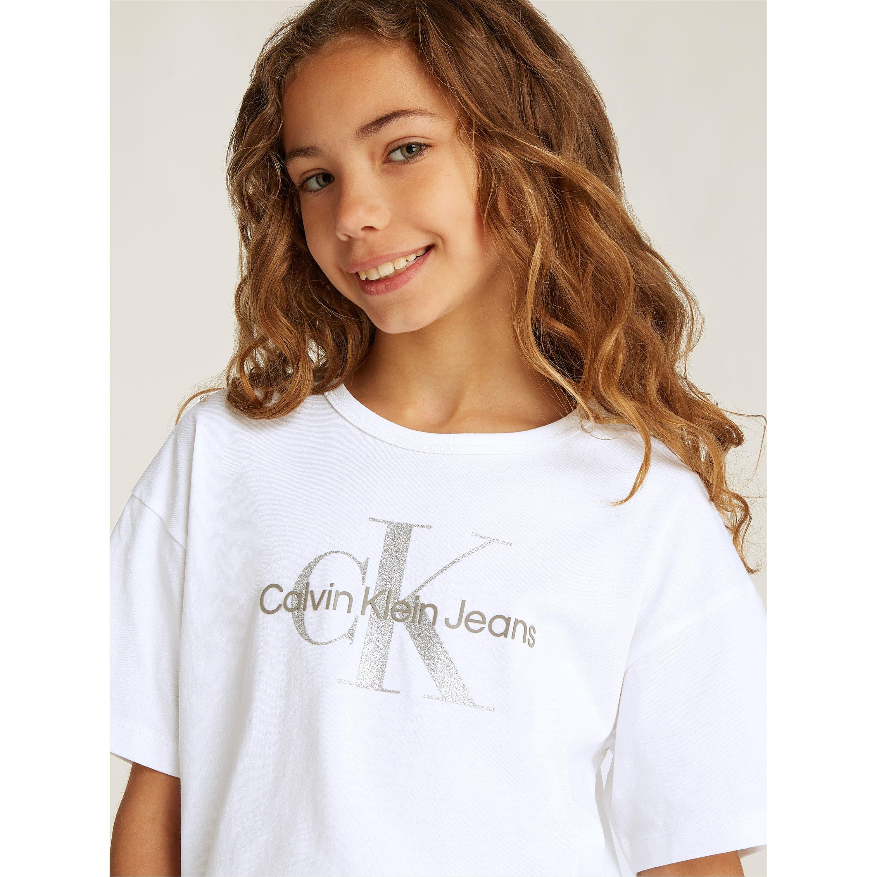 No encontré ningún problema en la traducción. - Calvin Klein Jeans - Kids' Monologo Glitter Regular Fit T-Shirt - 3