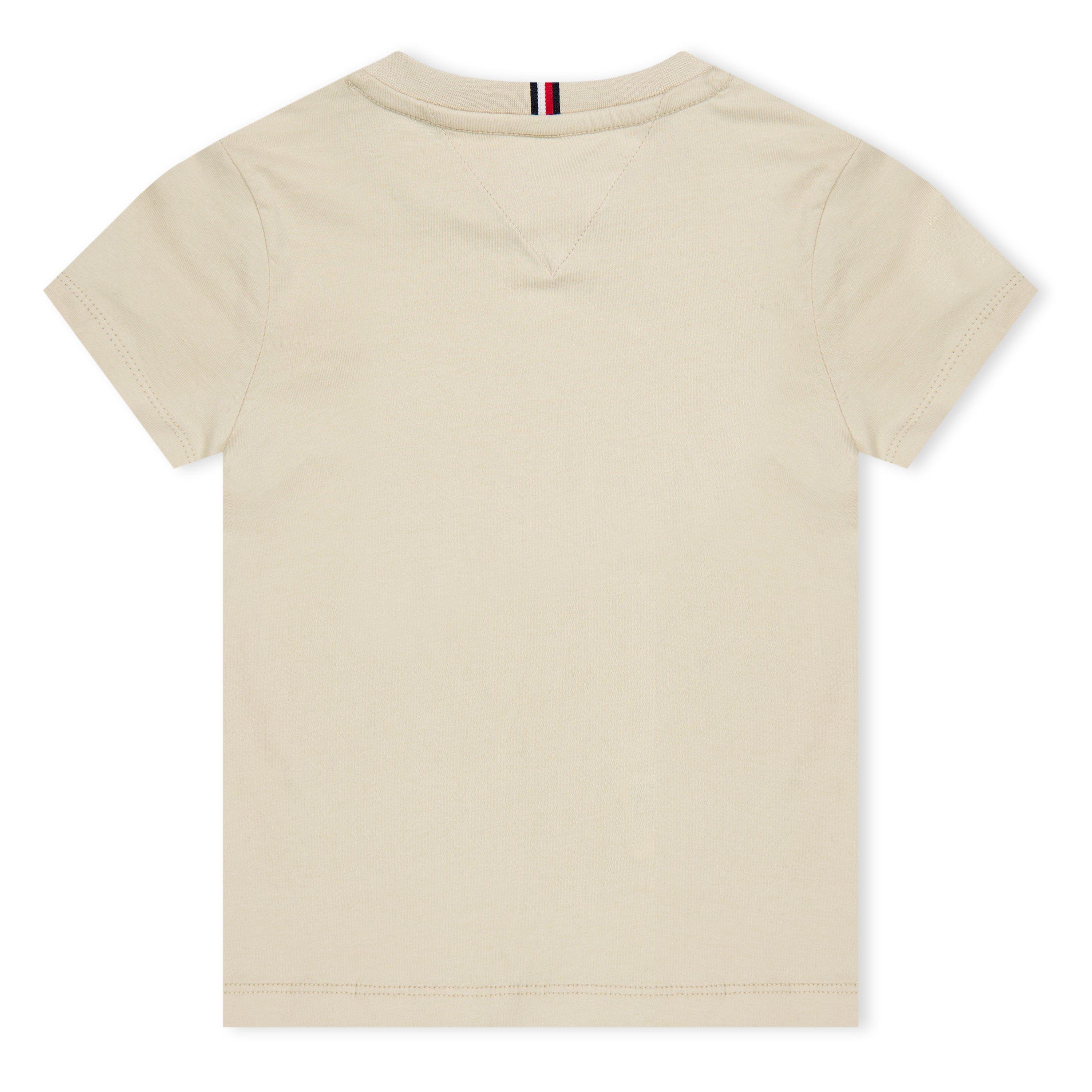 Beige ACI - Tommy Hilfiger - Unisex Kids' Mini Corp Logo T-Shirt - 2