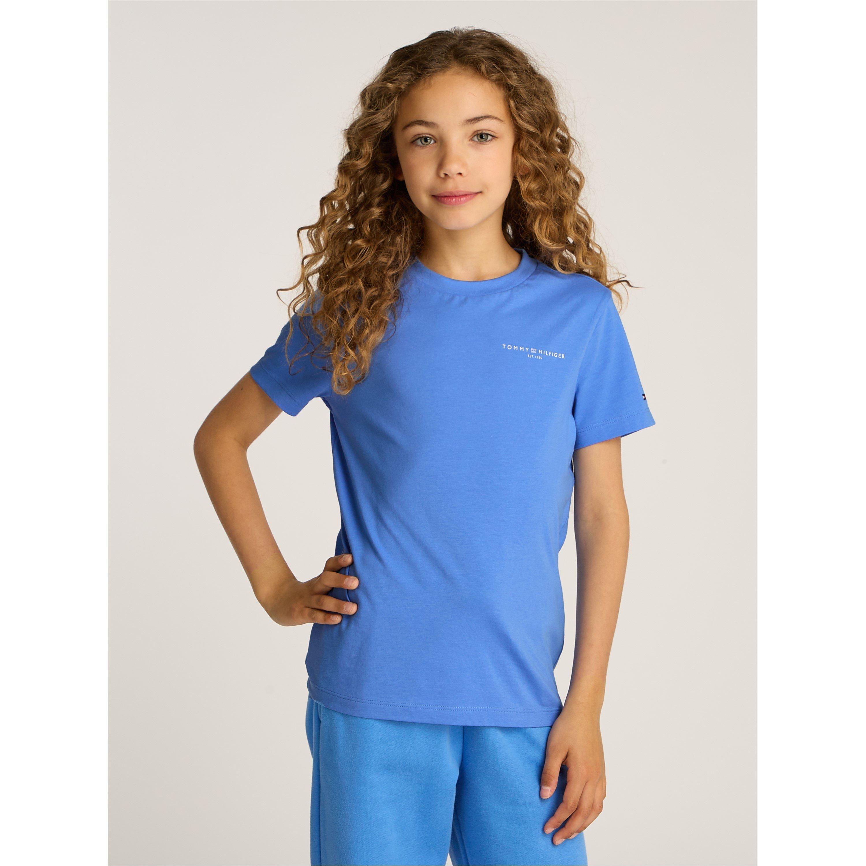 Blue C30 - Tommy Hilfiger - Unisex Kids' Mini Corp Logo T-Shirt - 1
