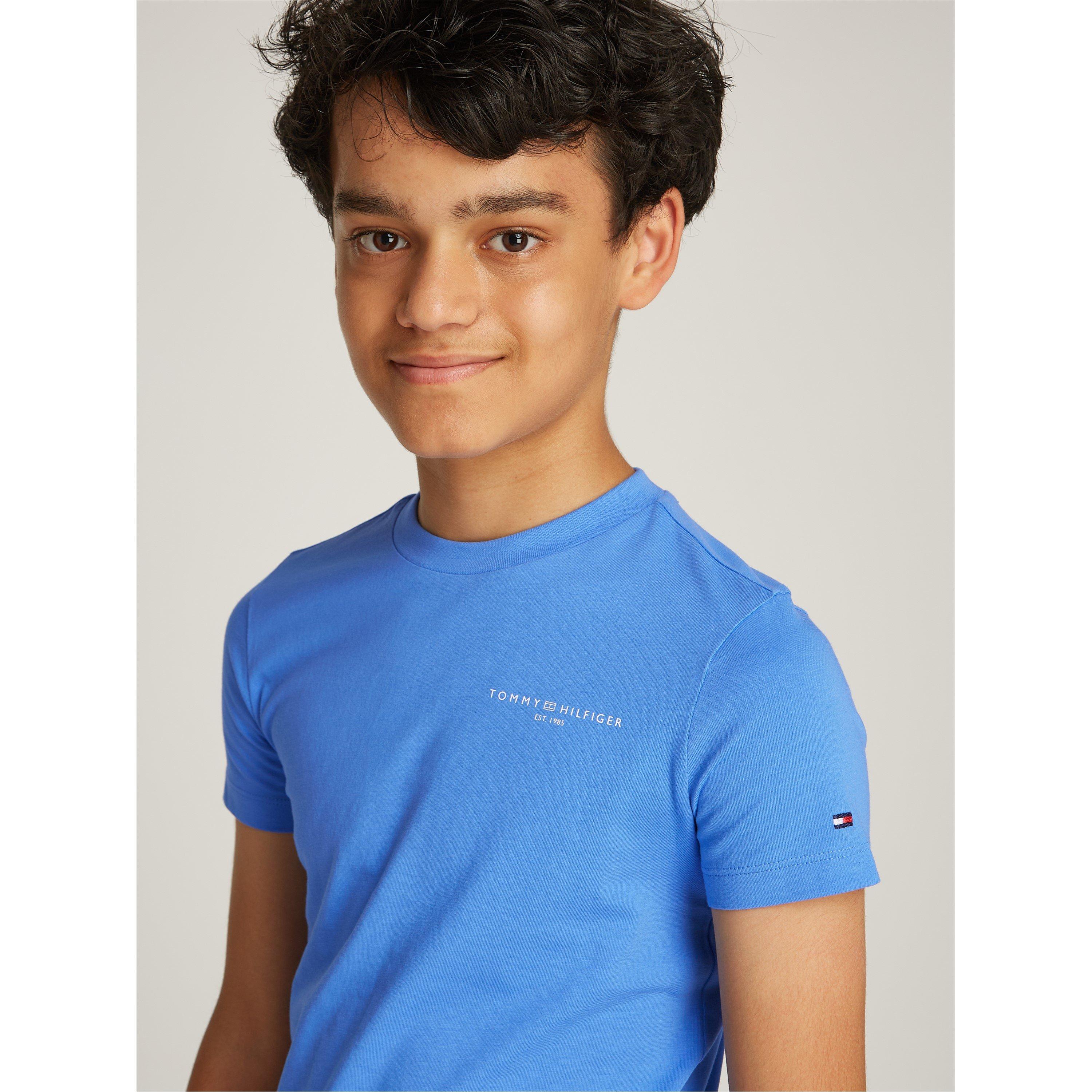 Azul C30 - Tommy Hilfiger - Unisex Kids' Mini Corp Logo T-Shirt - 3