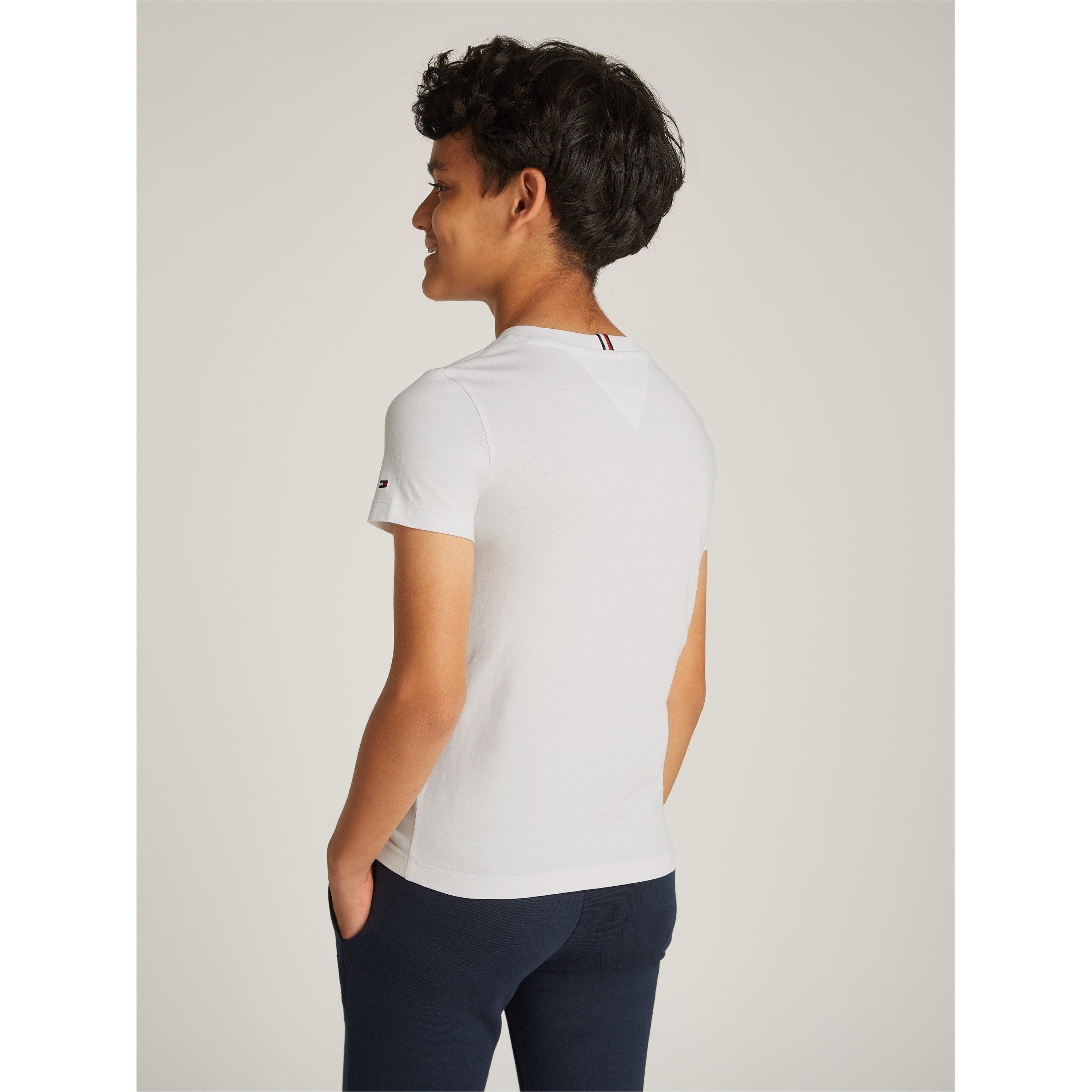 Witte YBR - Tommy Hilfiger - Kids' MONOTYPE Short-Sleeve Regular Fit T-Shirt - 3