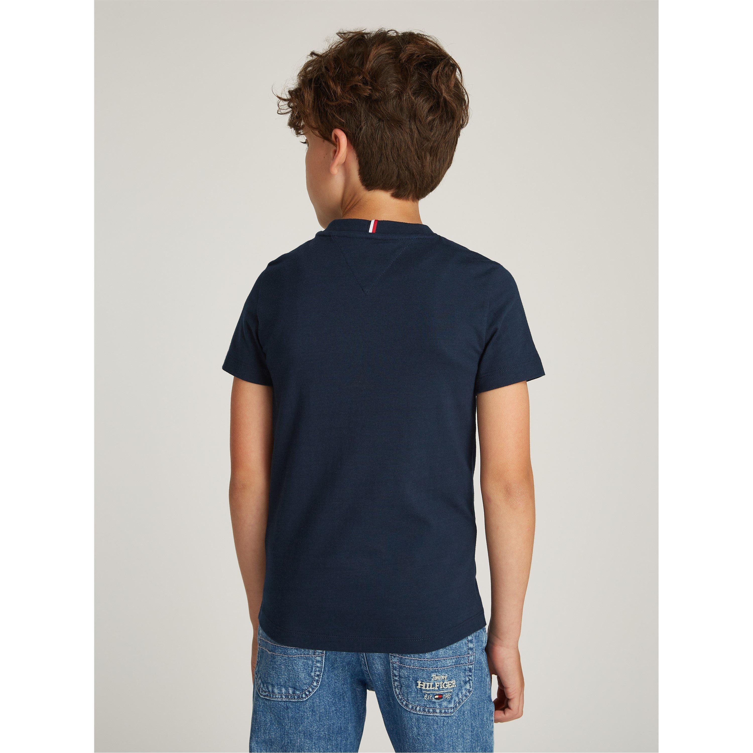 Navy C1G - Tommy Hilfiger - Kids' Regular Fit T-Shirt - 3