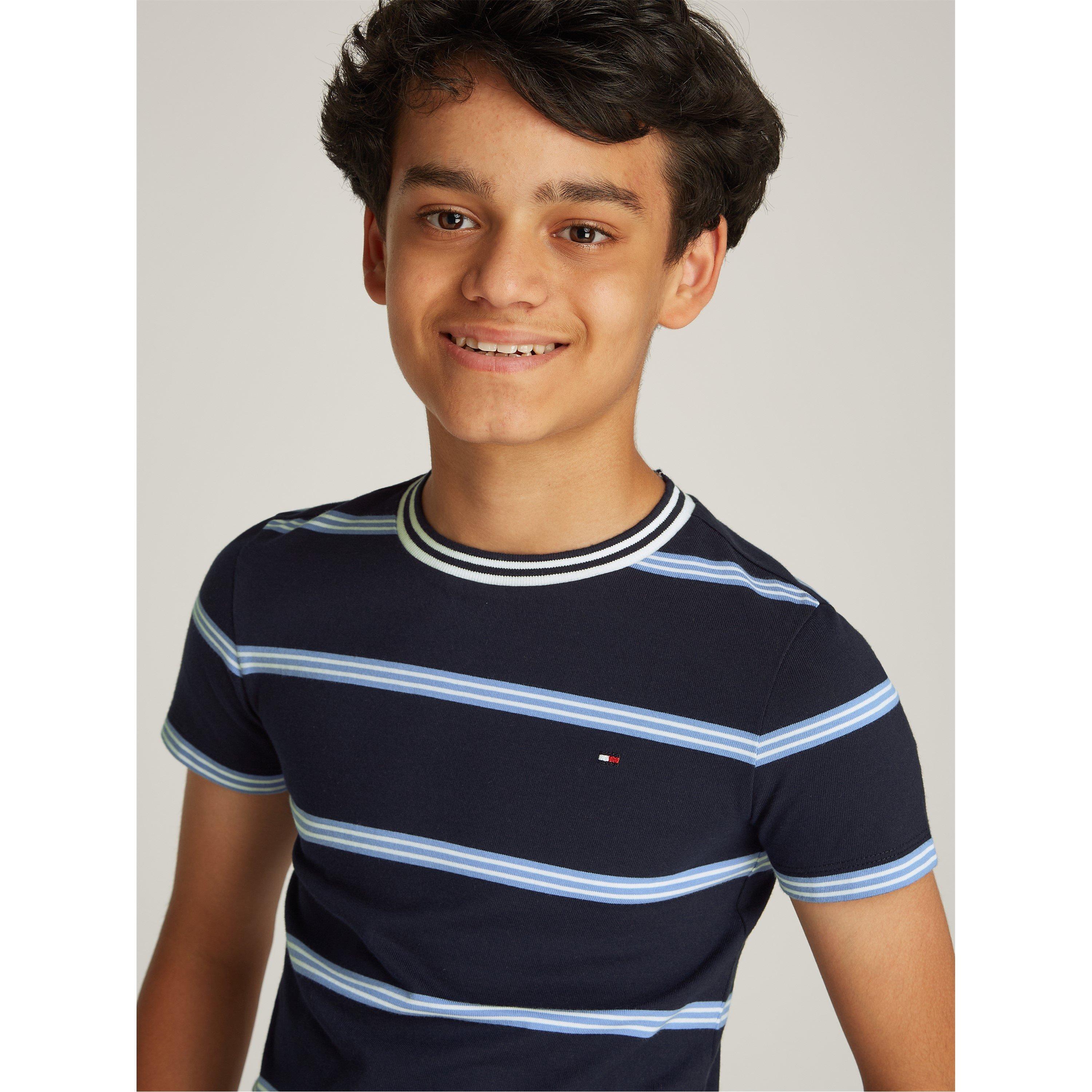Mornarska C1G - Tommy Hilfiger - Kids' Striped Short-Sleeve T-Shirt - 2