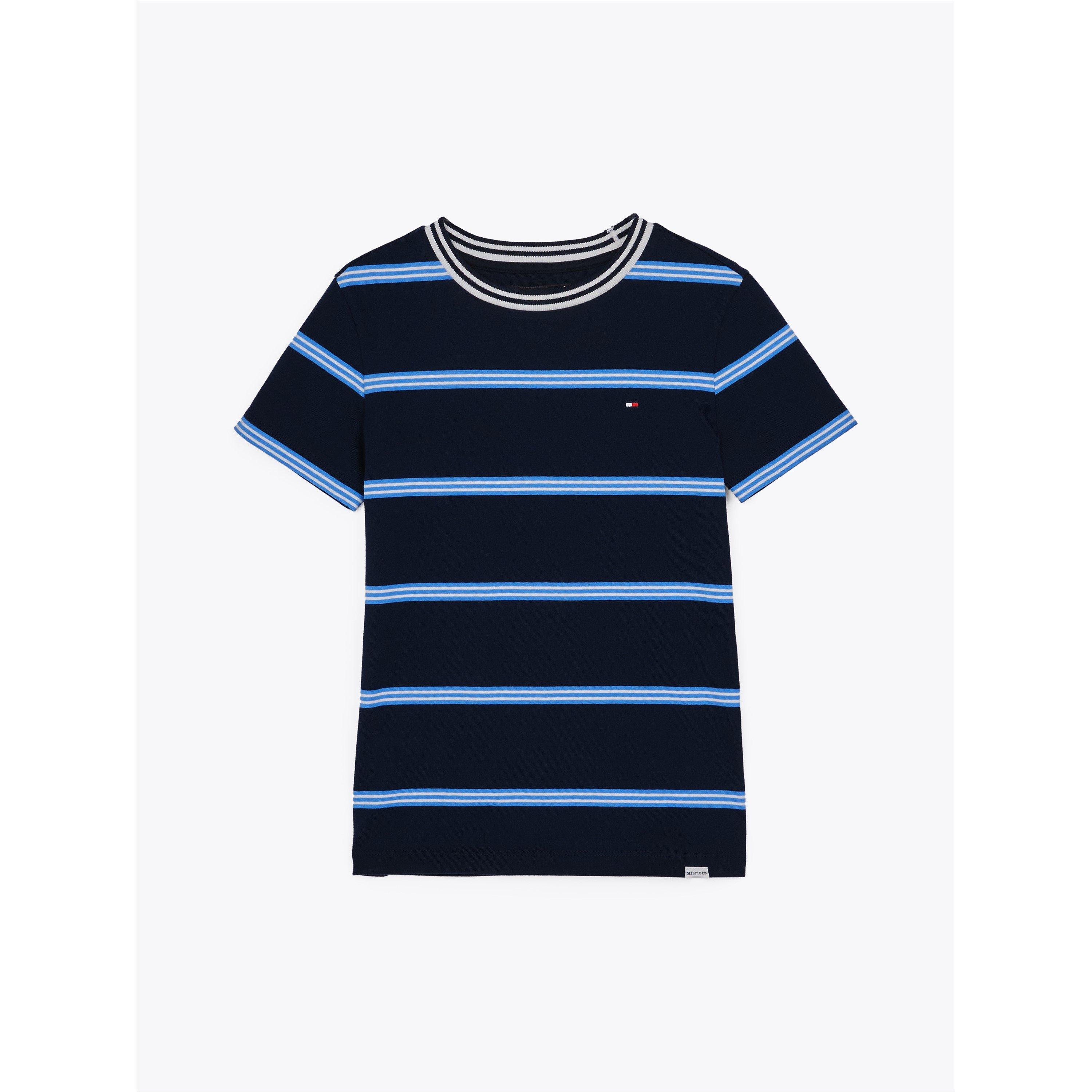 Mornarska C1G - Tommy Hilfiger - Kids' Striped Short-Sleeve T-Shirt - 4