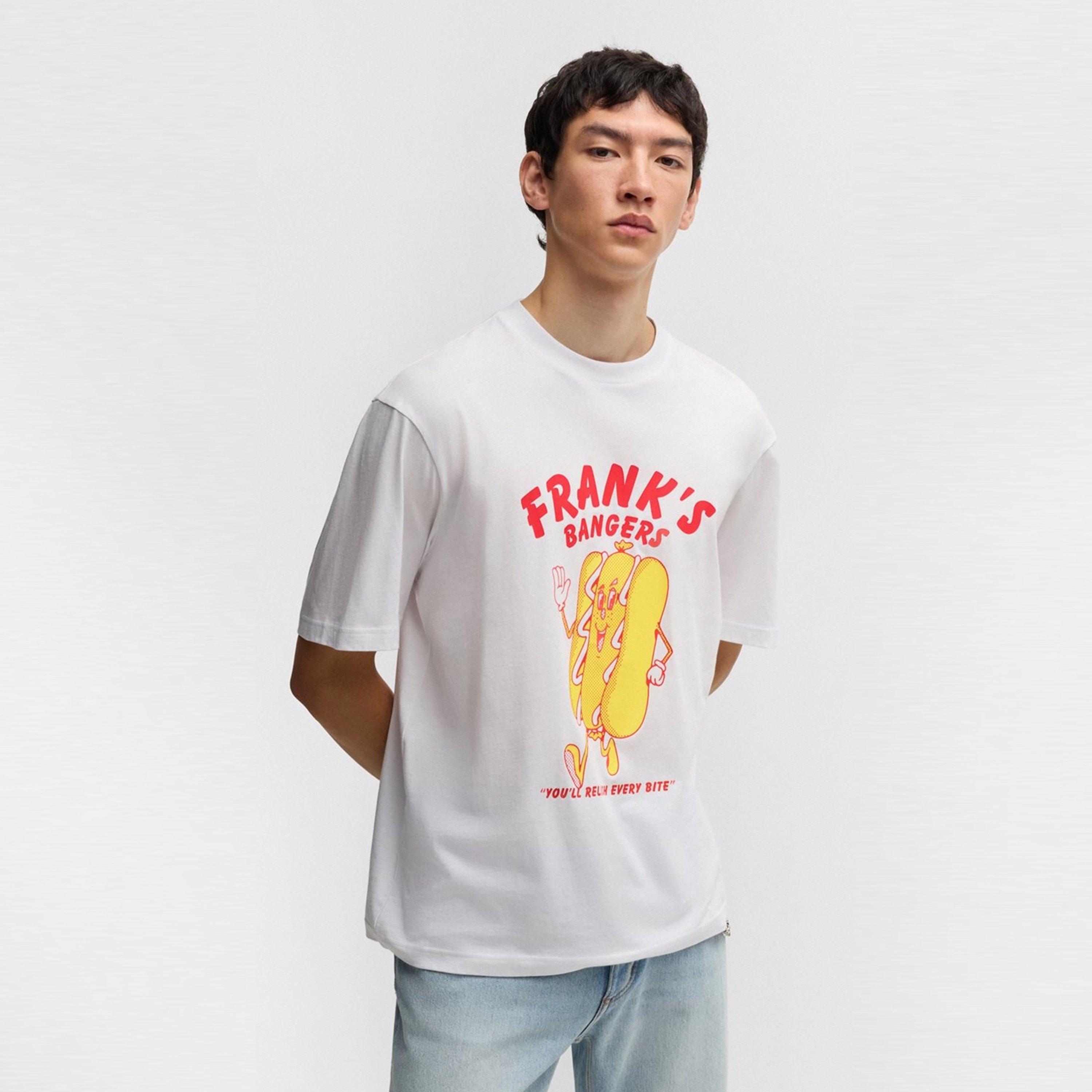 White 100 - Hugo - Men's Regular Fit T-Shirt - 3