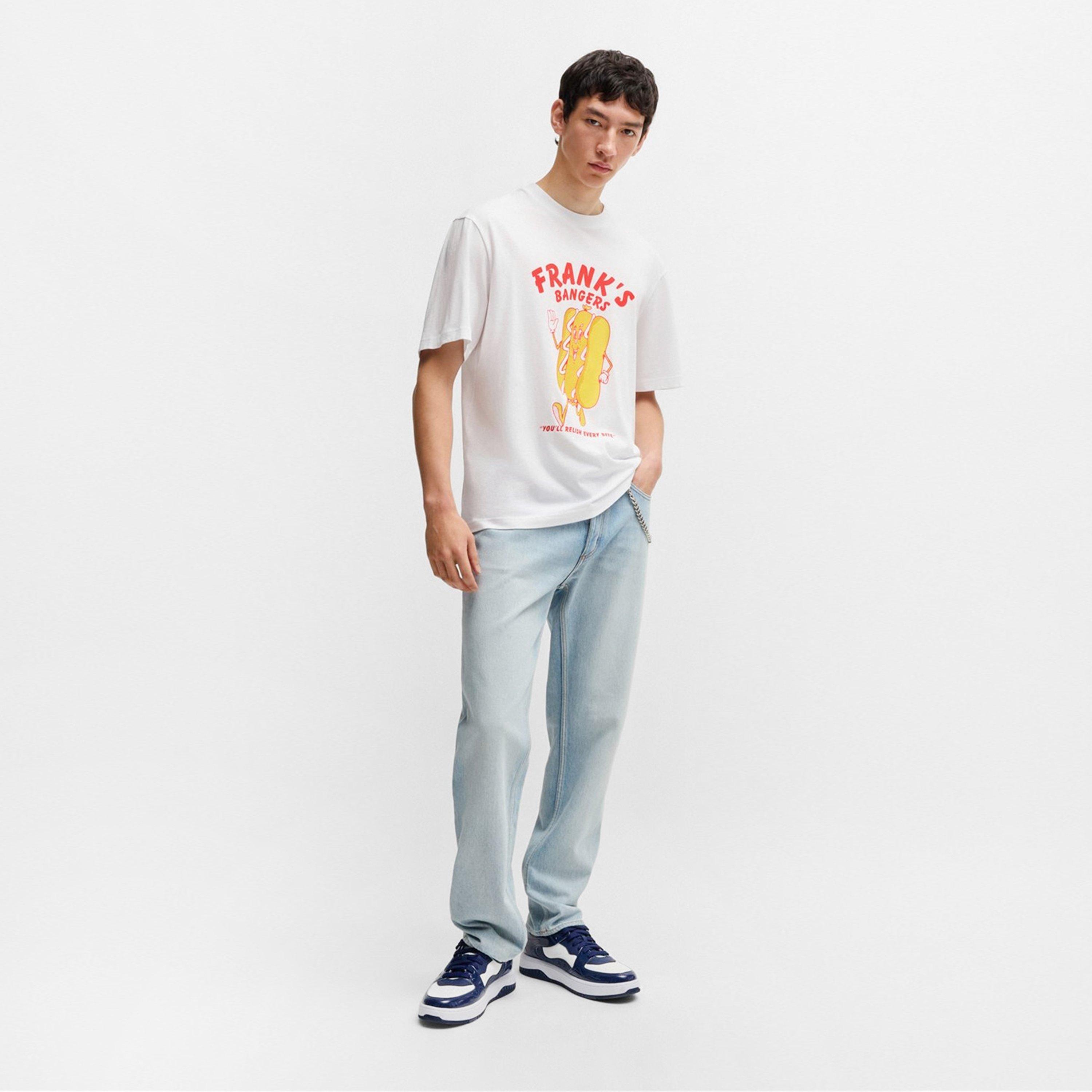 White 100 - Hugo - Men's Regular Fit T-Shirt - 6