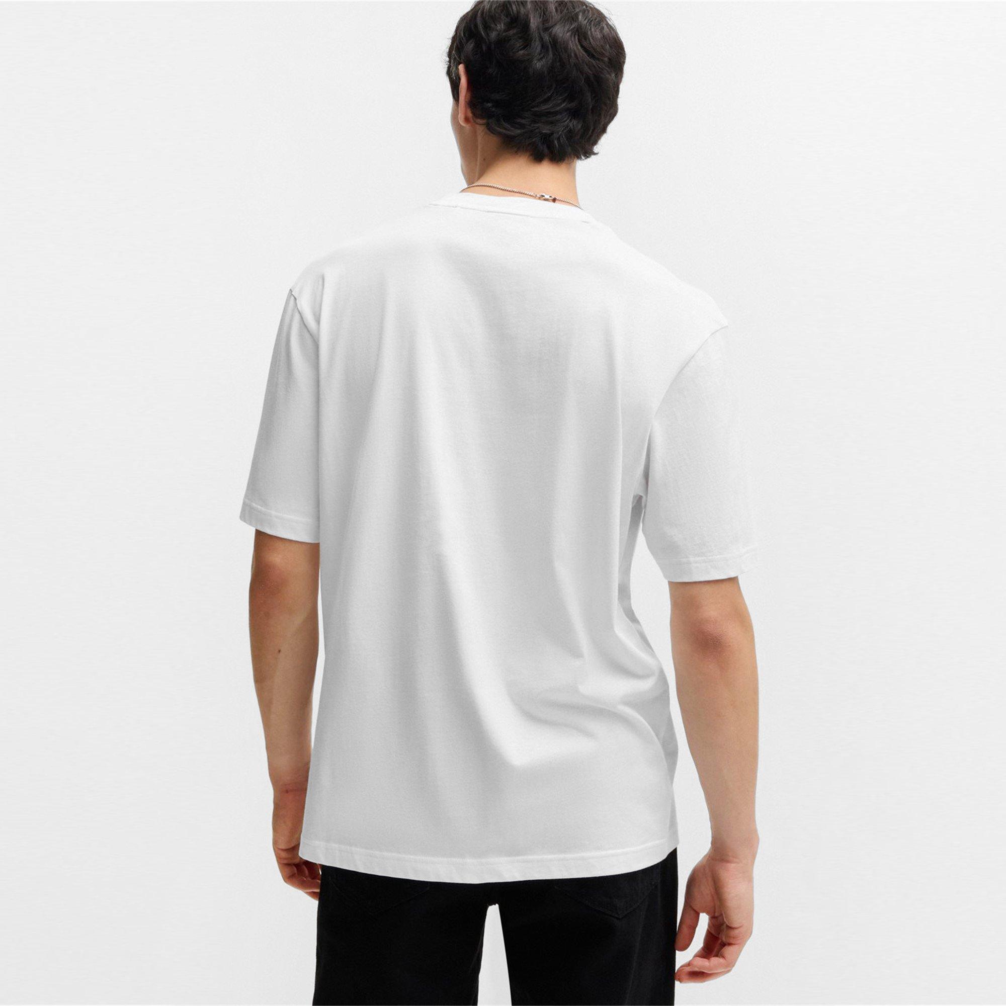 White 100 - Hugo - Men's Nafralo 01 Regular Fit T-Shirt - 4