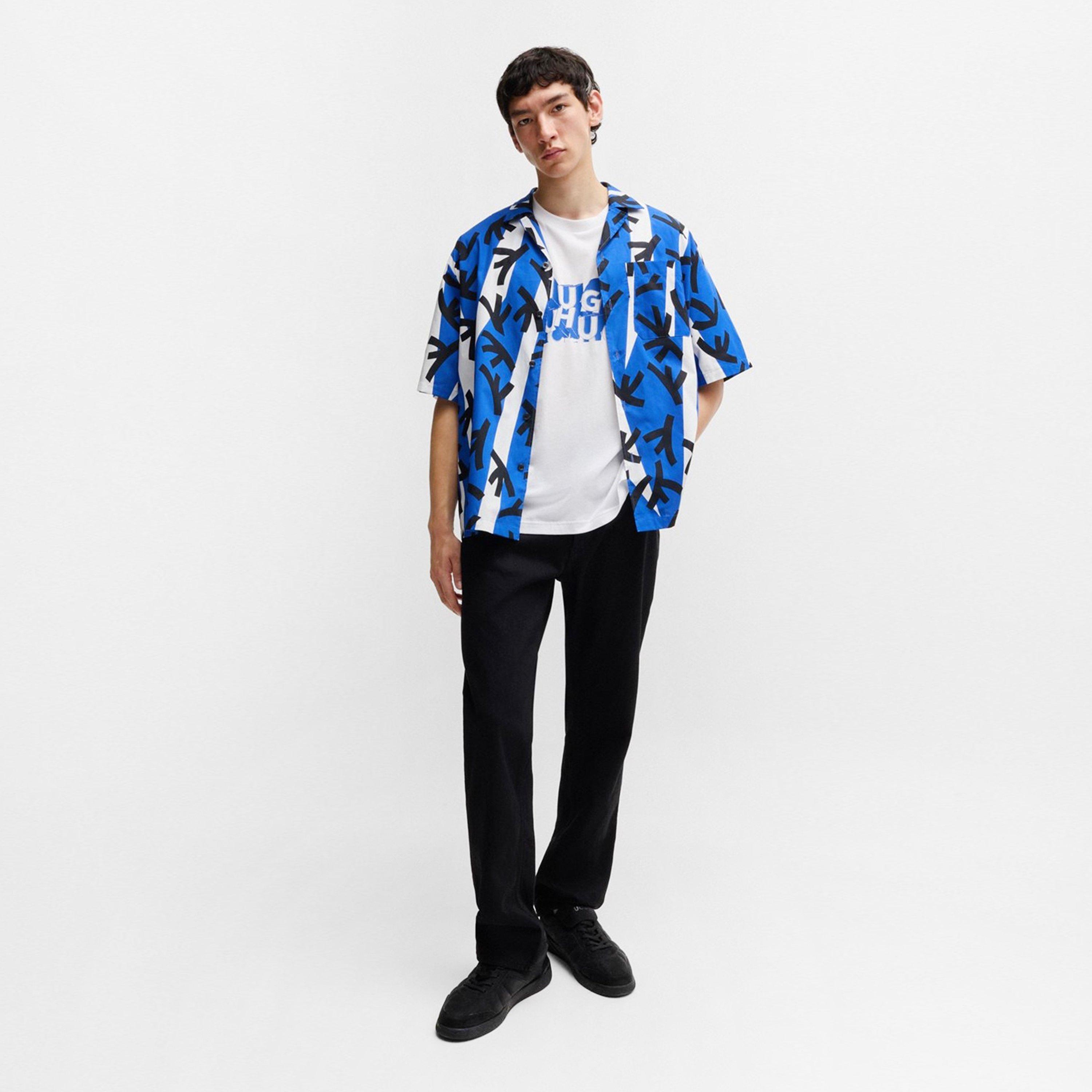 White 100 - Hugo - Men's Nafralo 01 Regular Fit T-Shirt - 6