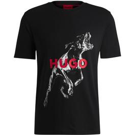 Hugo Animal Oversized Fit T Shirt