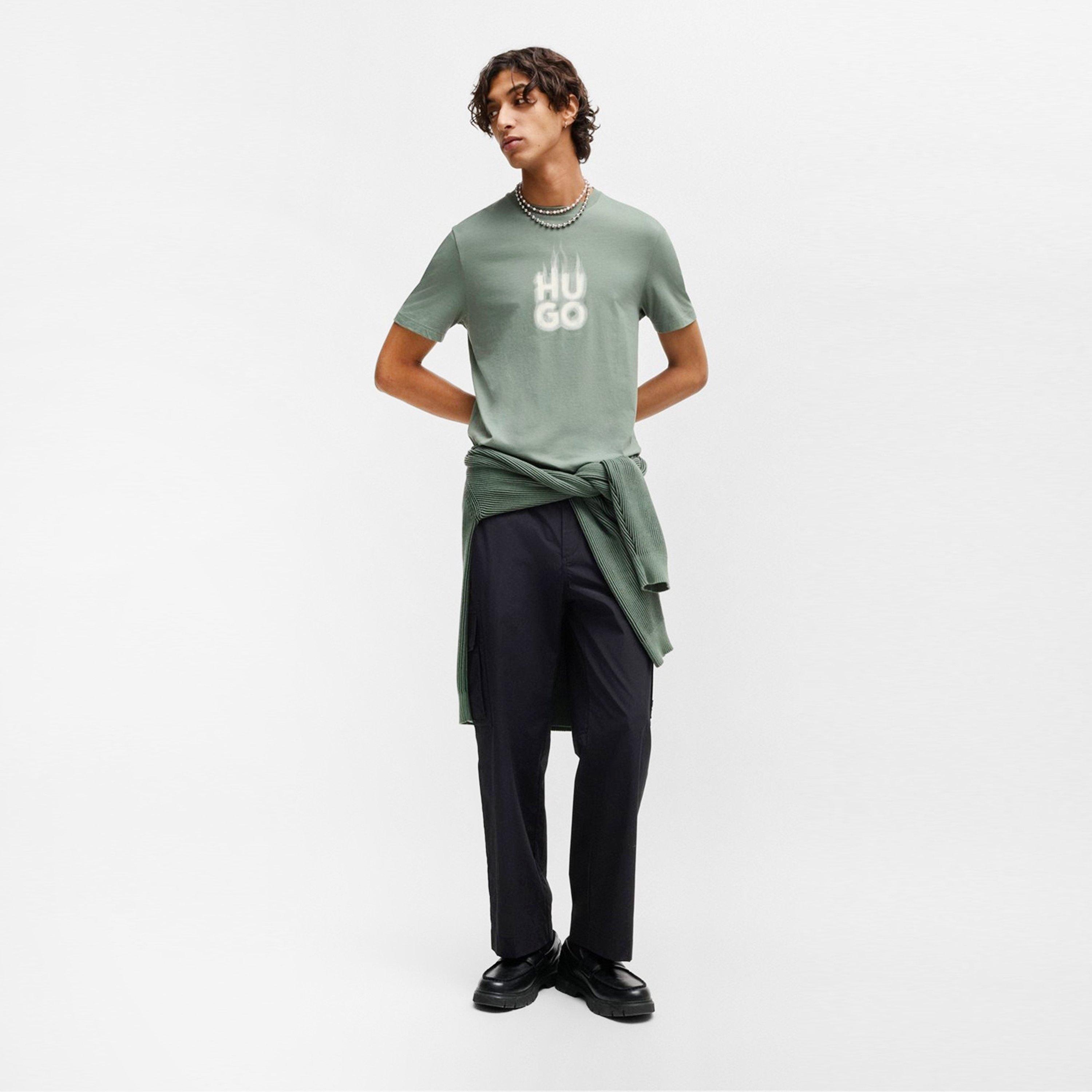 Open Green 343 - Hugo - Men's Dalayer Regular Fit T-Shirt - 4