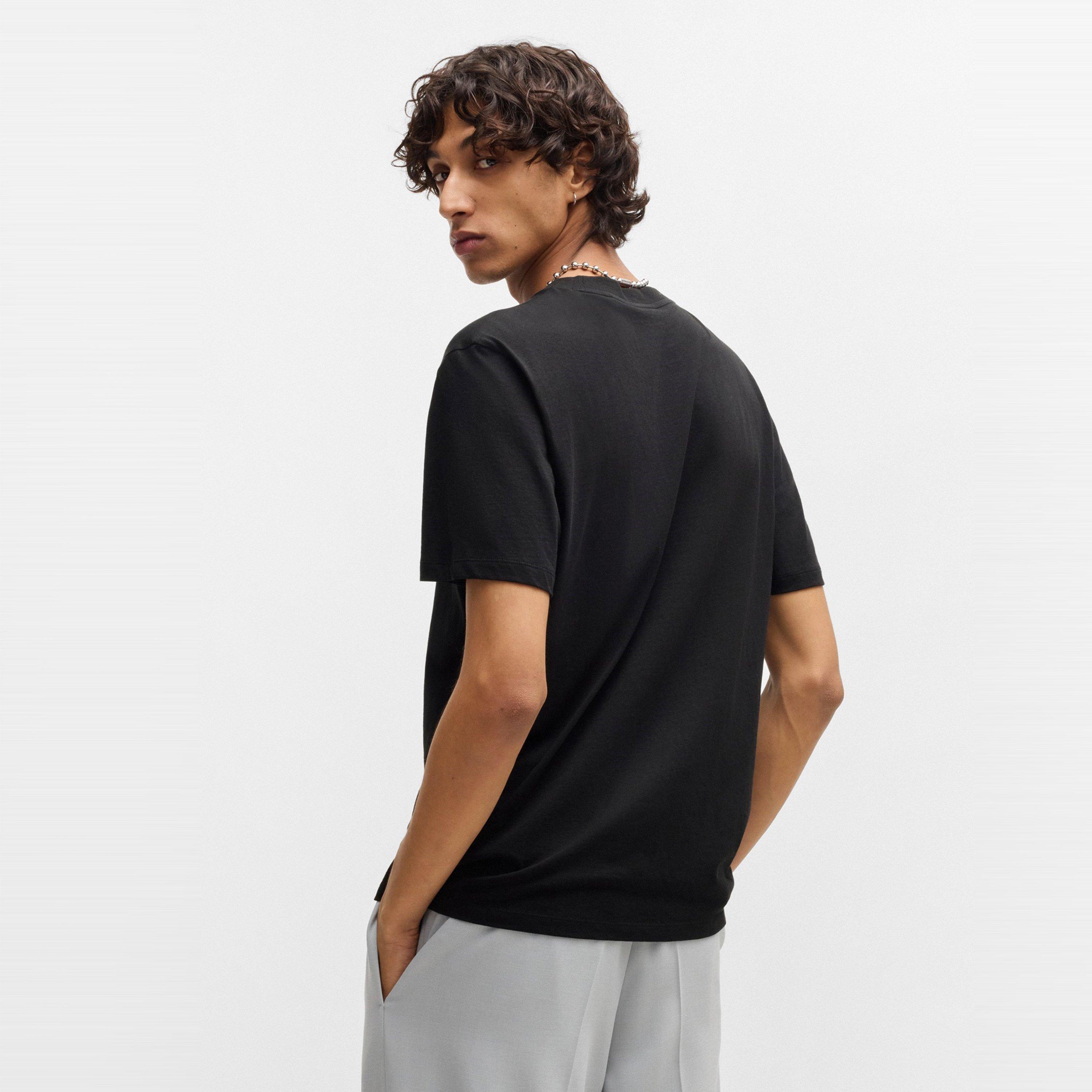 Black 001 - Hugo - Men's Regular Fit T-Shirt - 3
