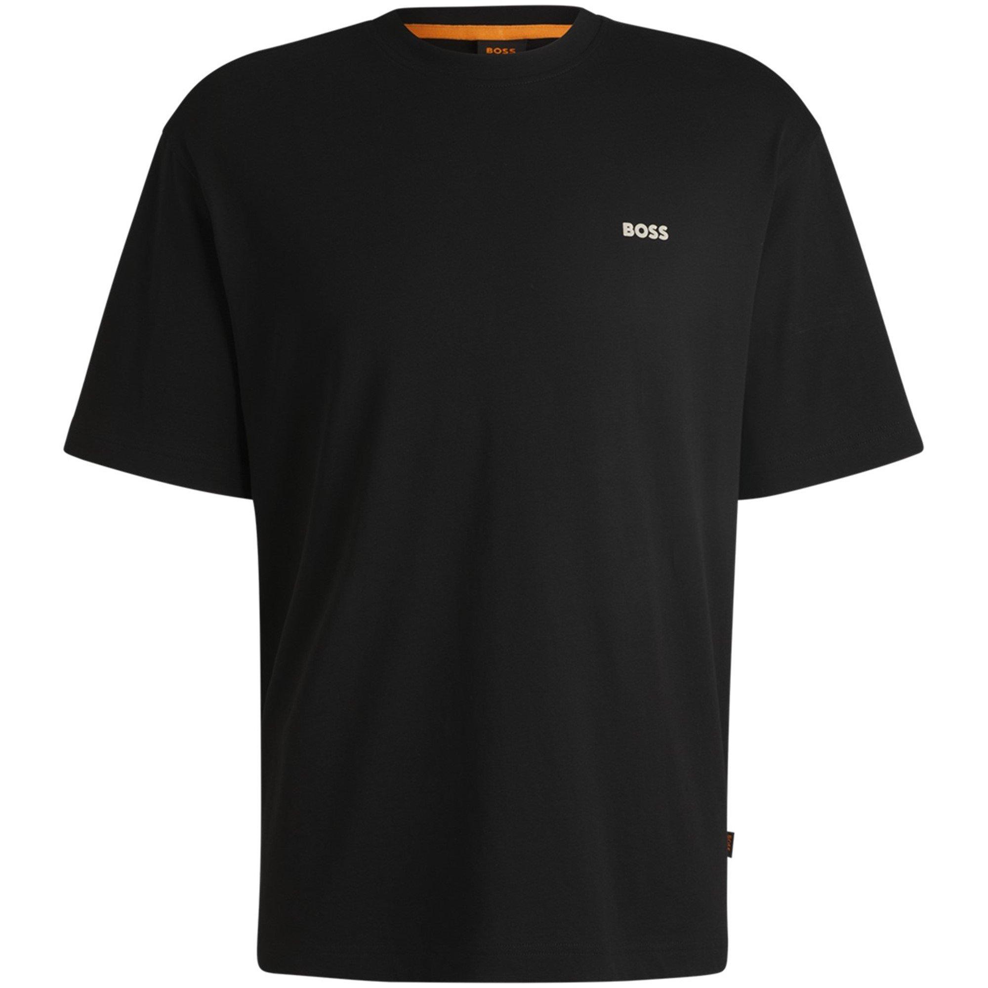 Boss Men's Tesurfaceshort Regular Fit T-Shirt - Black 001 - S