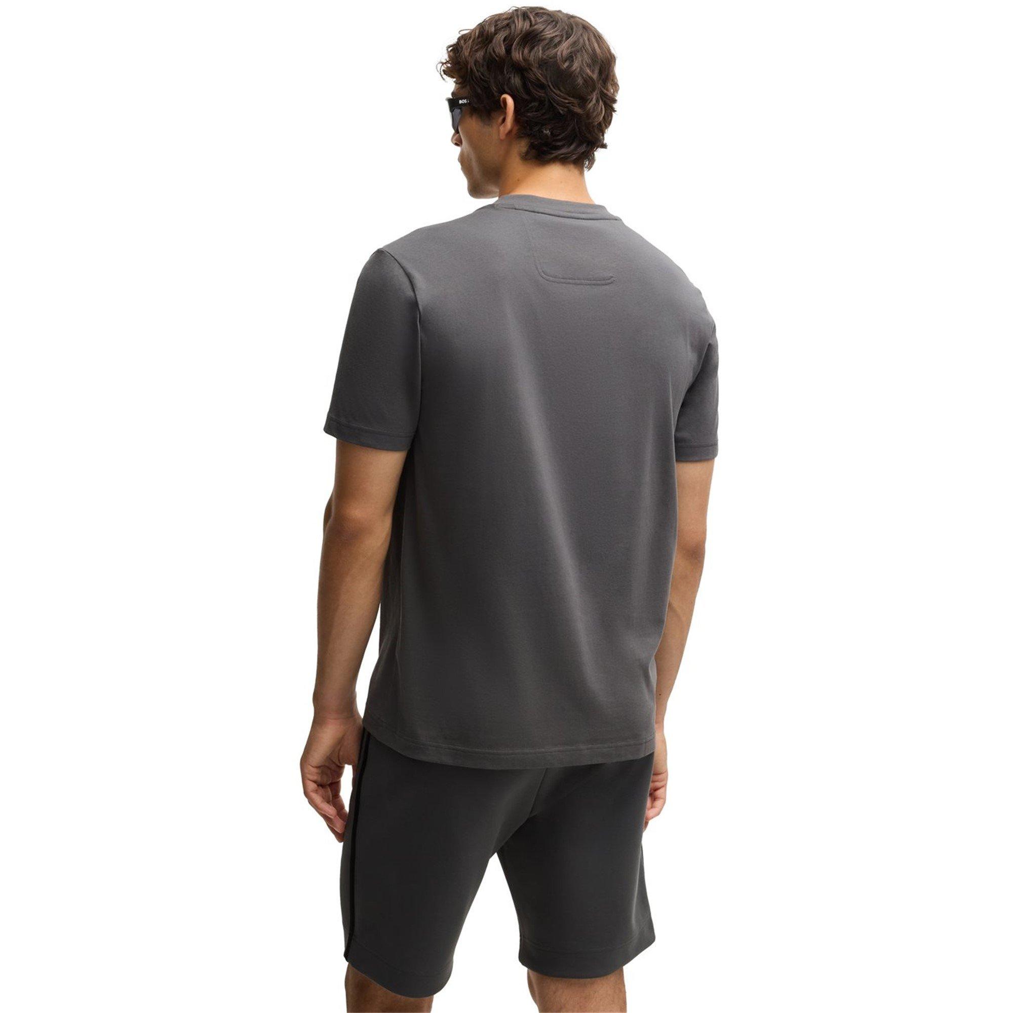 Dark Grey 027 - Boss - Men's HBG Tape Logo T-Shirt - 2