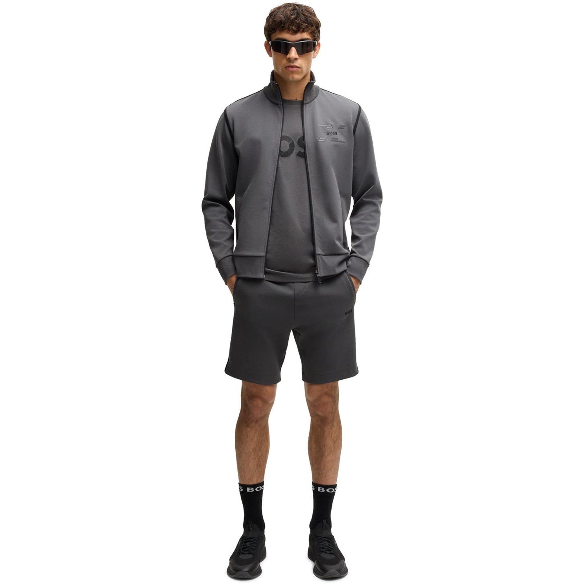 Dark Grey 027 - Boss - Men's HBG Tape Logo T-Shirt - 3