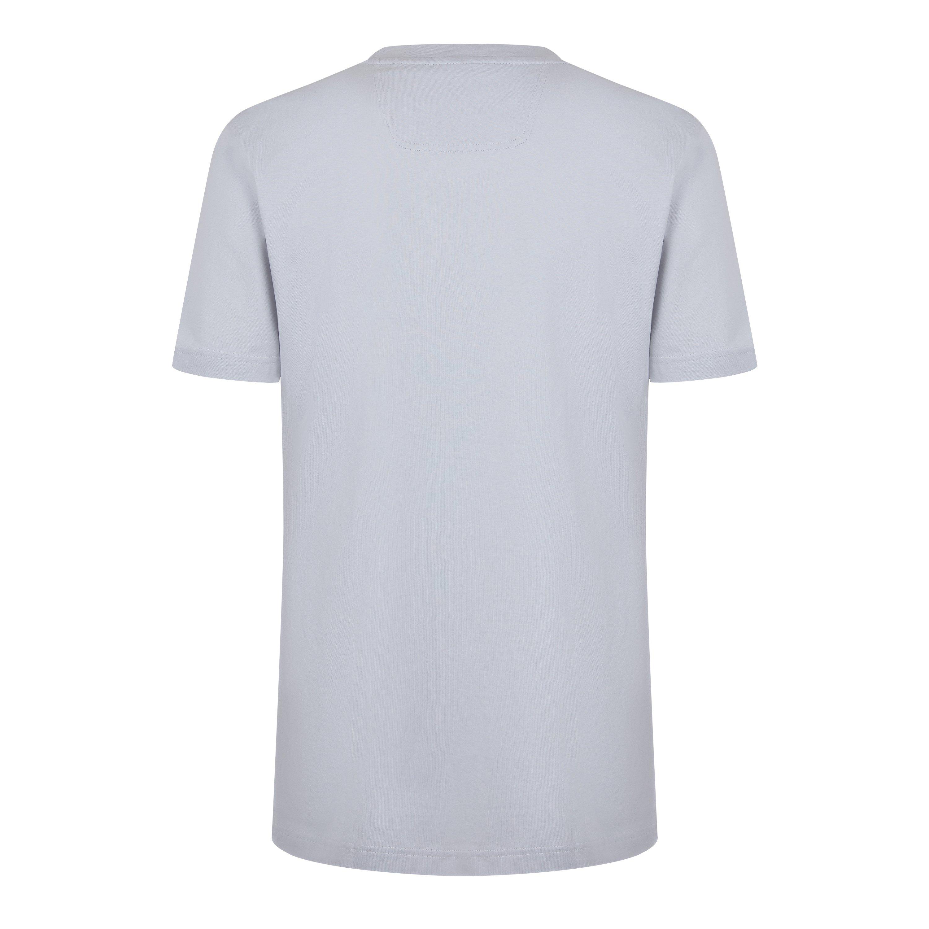 Lt Pas Grey 054 - Boss - Men's Tape Logo Cotton T-Shirt - 2