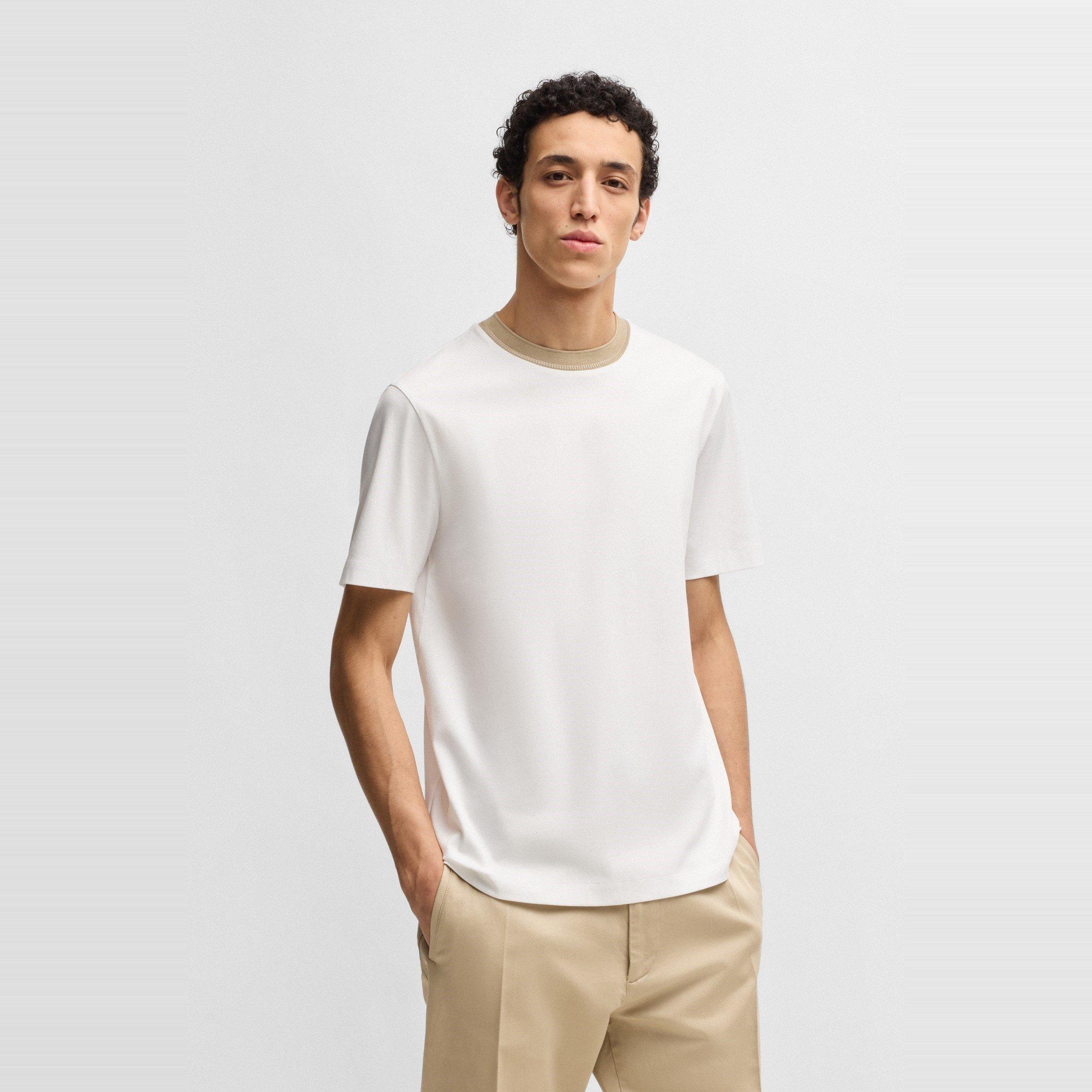 White 100 - Boss - Men's HBB HTessler 199 Regular Fit T-Shirt - 2