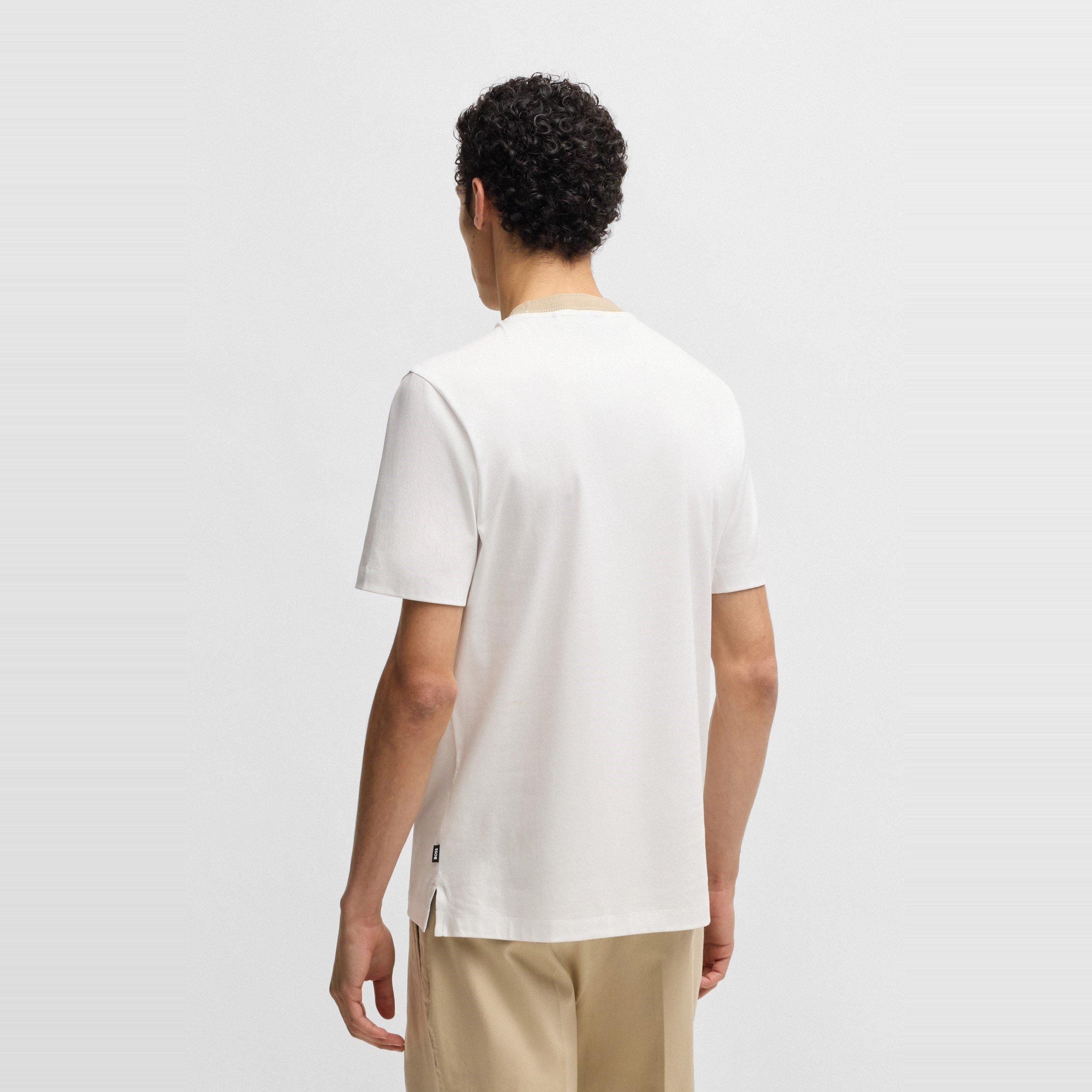 White 100 - Boss - Men's HBB HTessler 199 Regular Fit T-Shirt - 3