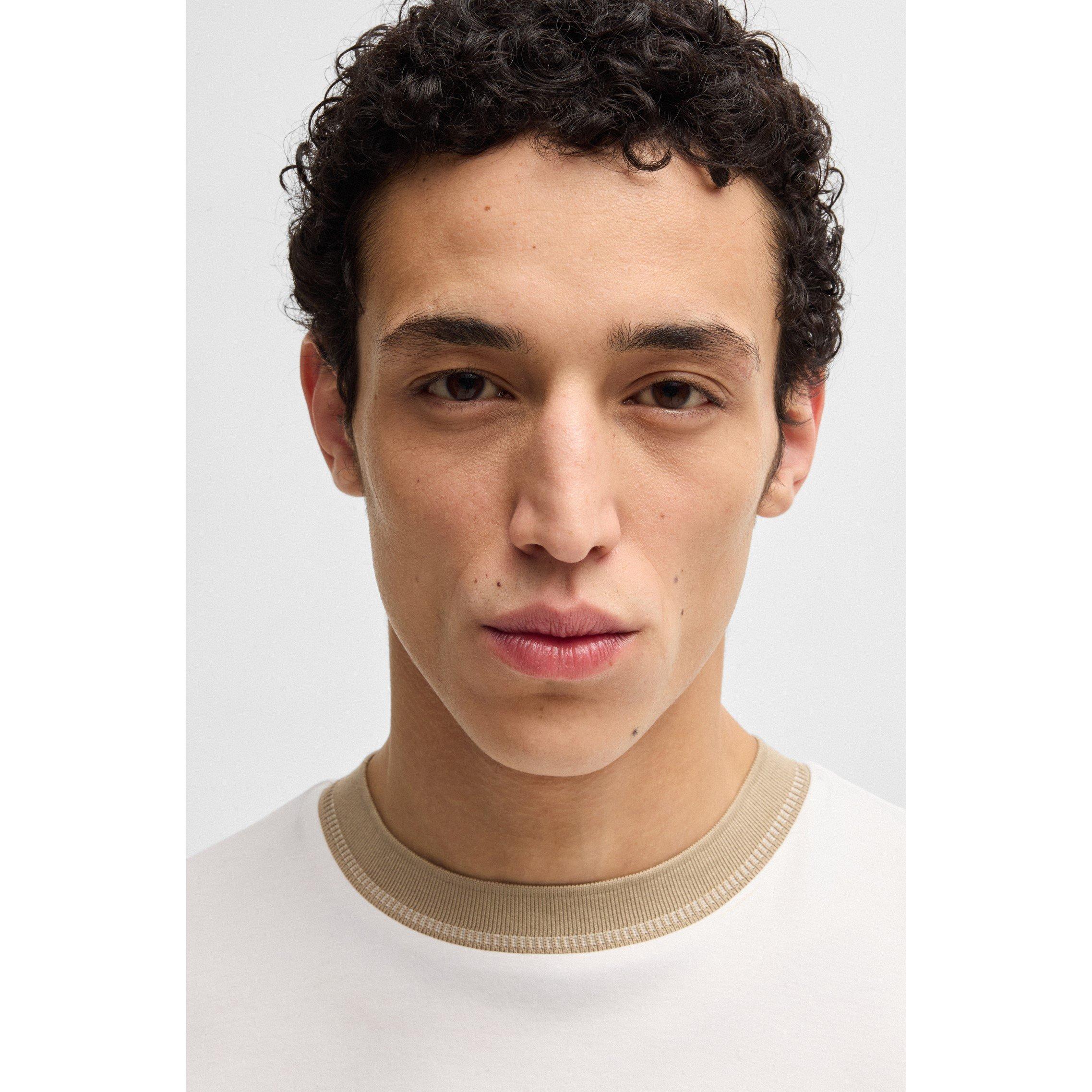 White 100 - Boss - Men's HBB HTessler 199 Regular Fit T-Shirt - 4