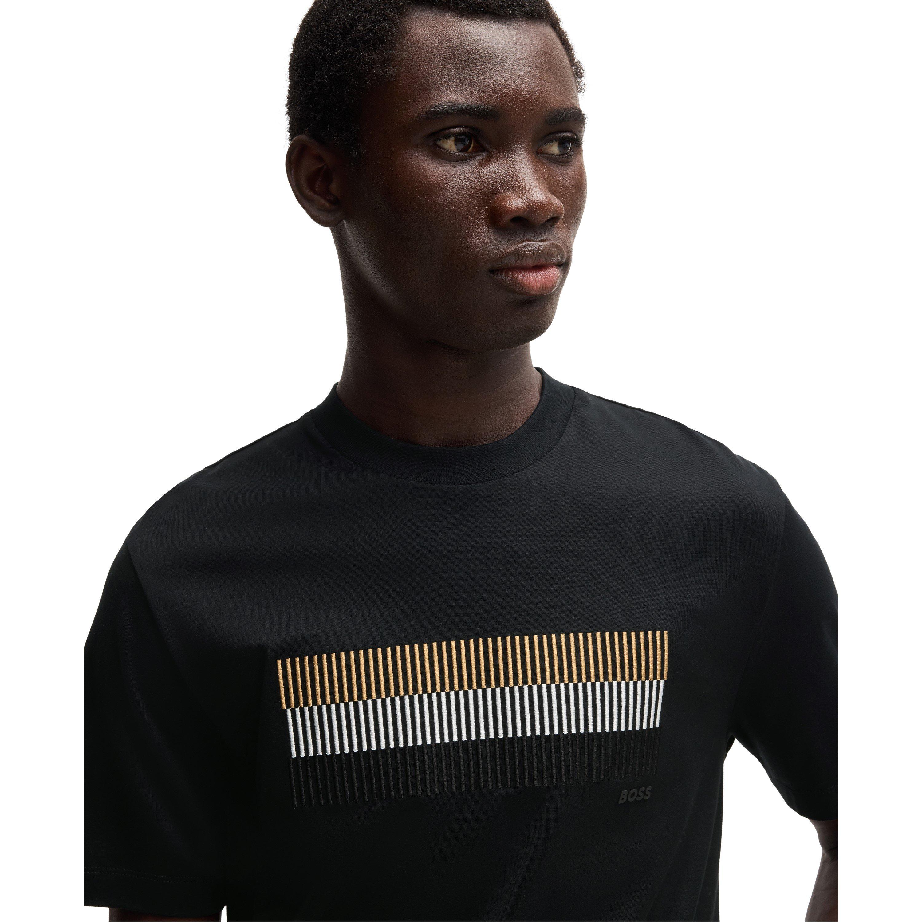 Black 001 - Boss - Men's HBB CThompson 209 Regular Fit T-Shirt - 4