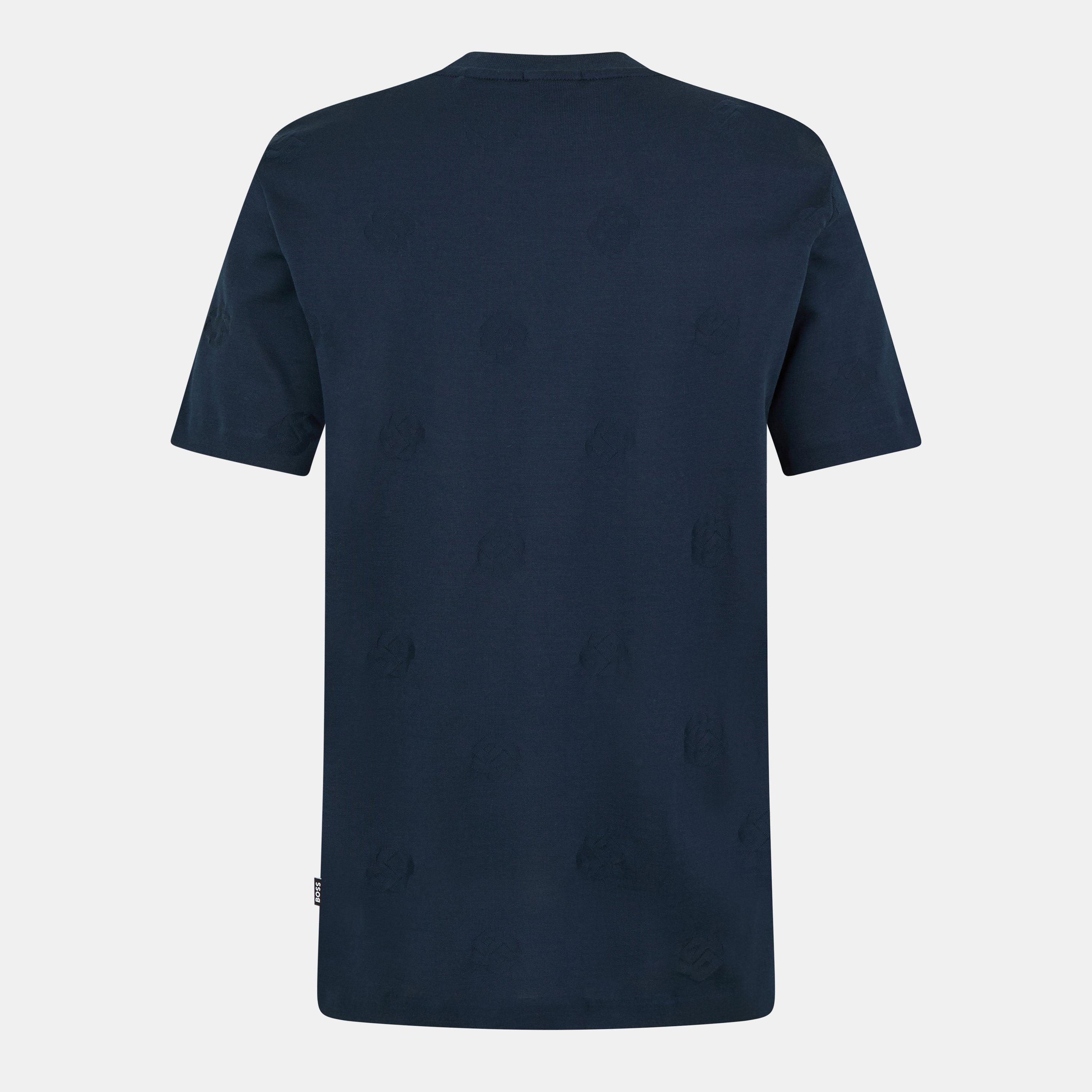 Dark Blue - Boss - Men's C-Thompson Premium Jersey T-Shirt - 2