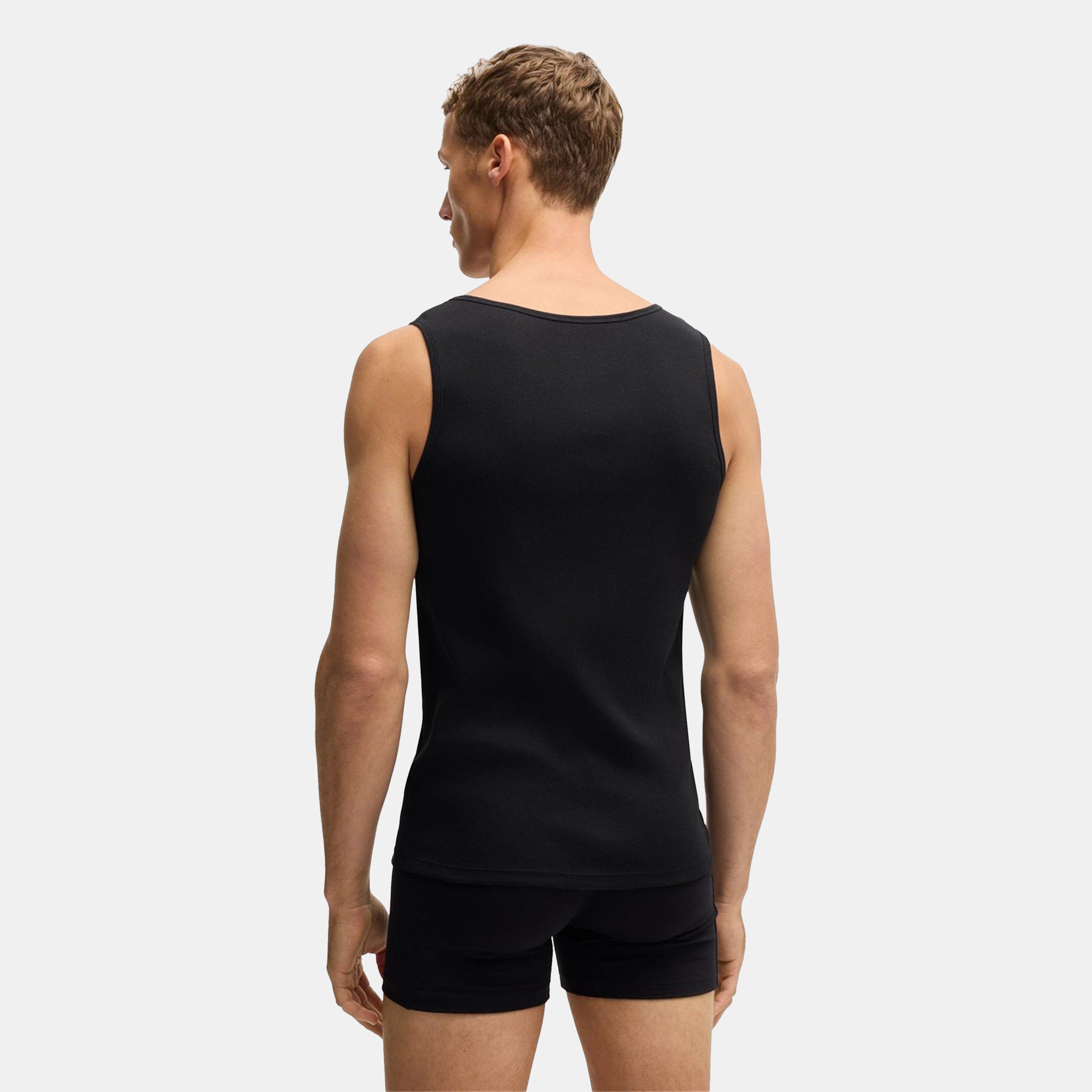 Boss Bodywear Men's Classic Ribbed Tank Top 3-Pack, Cotton Construction ...