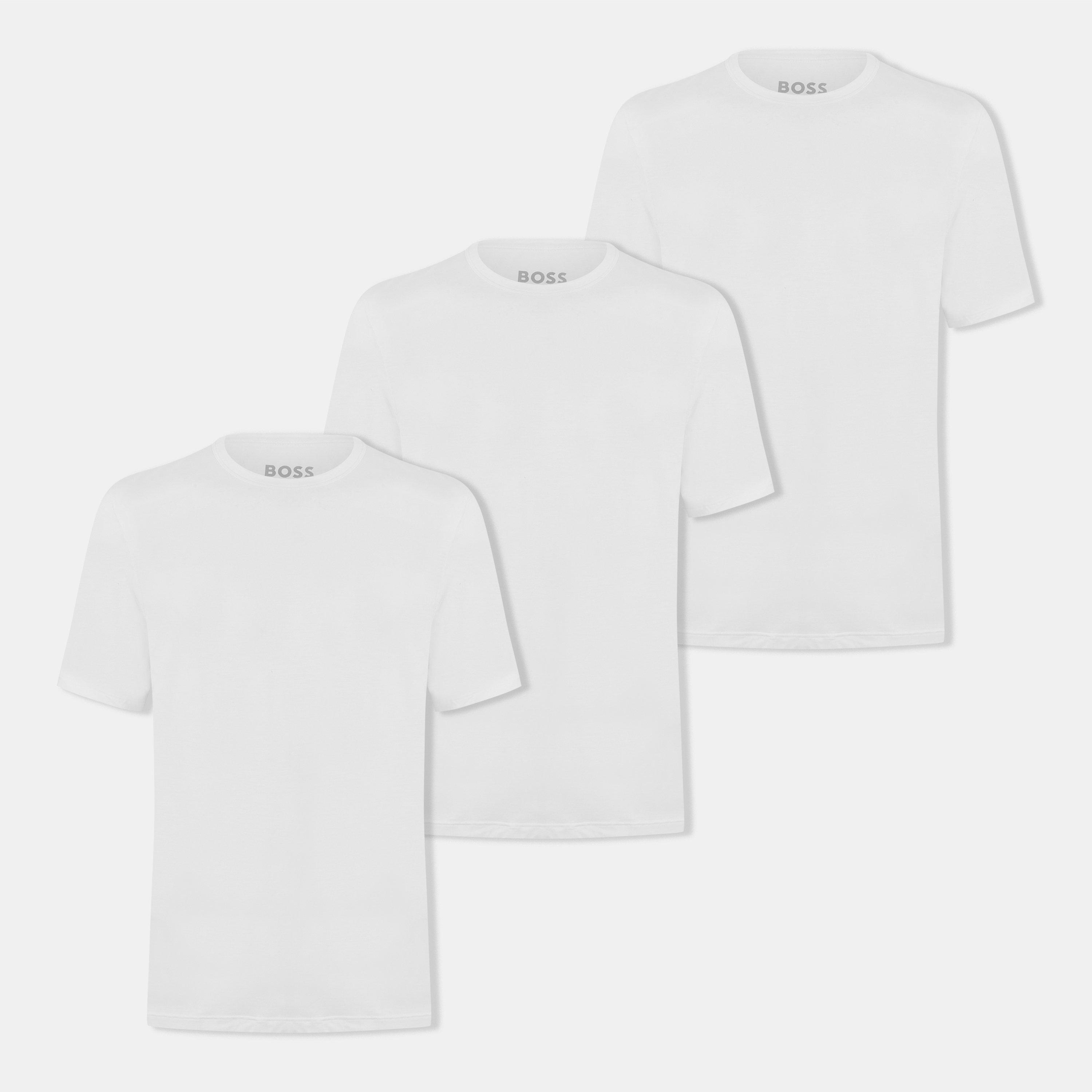 Boss Men's Bw Bamboo T-Shirt, Bamboo Fabric - White 100 - L