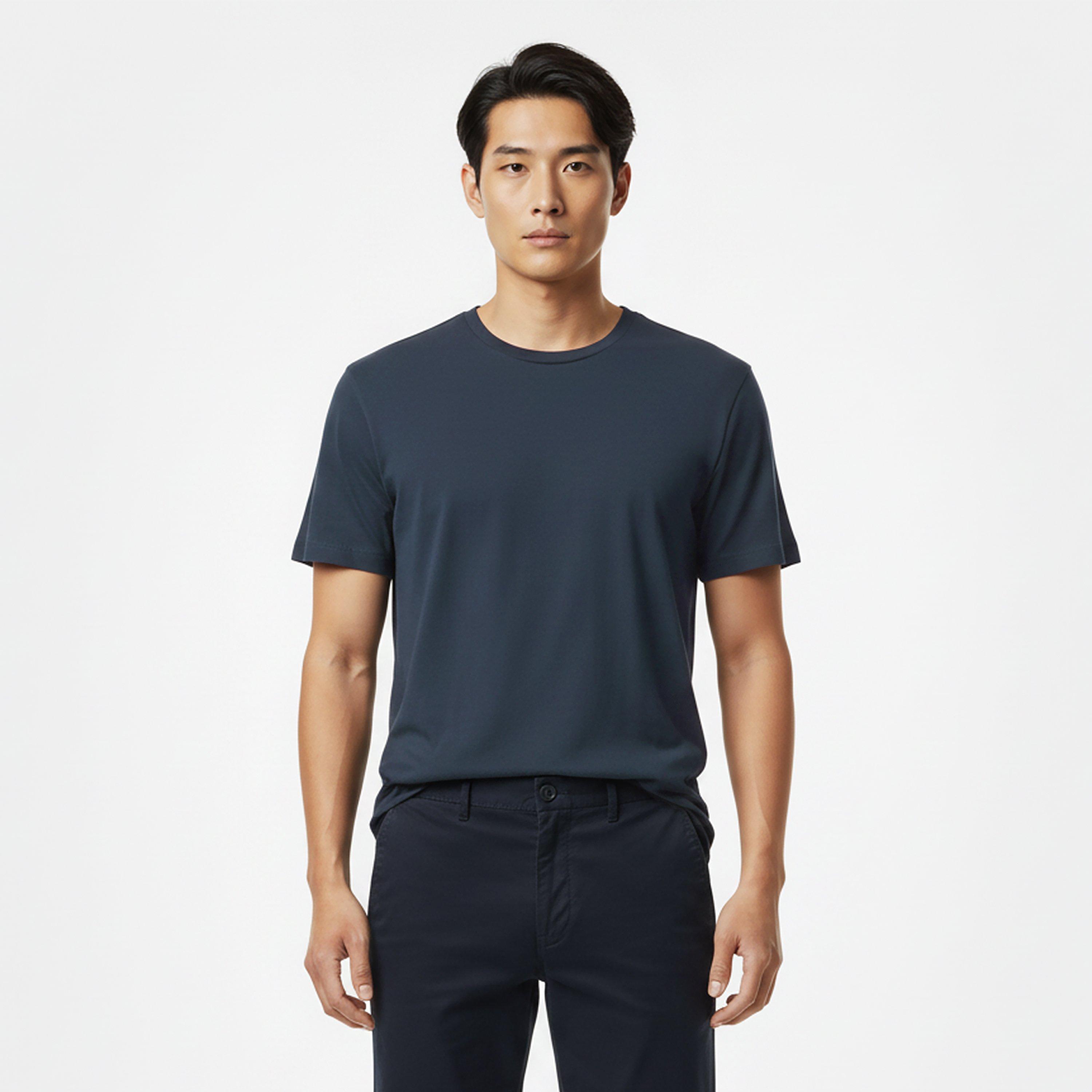 Chr/Nvy/Wht 971 - Boss - Men's BW Bamboo T-Shirt, Bamboo Fabric - 3