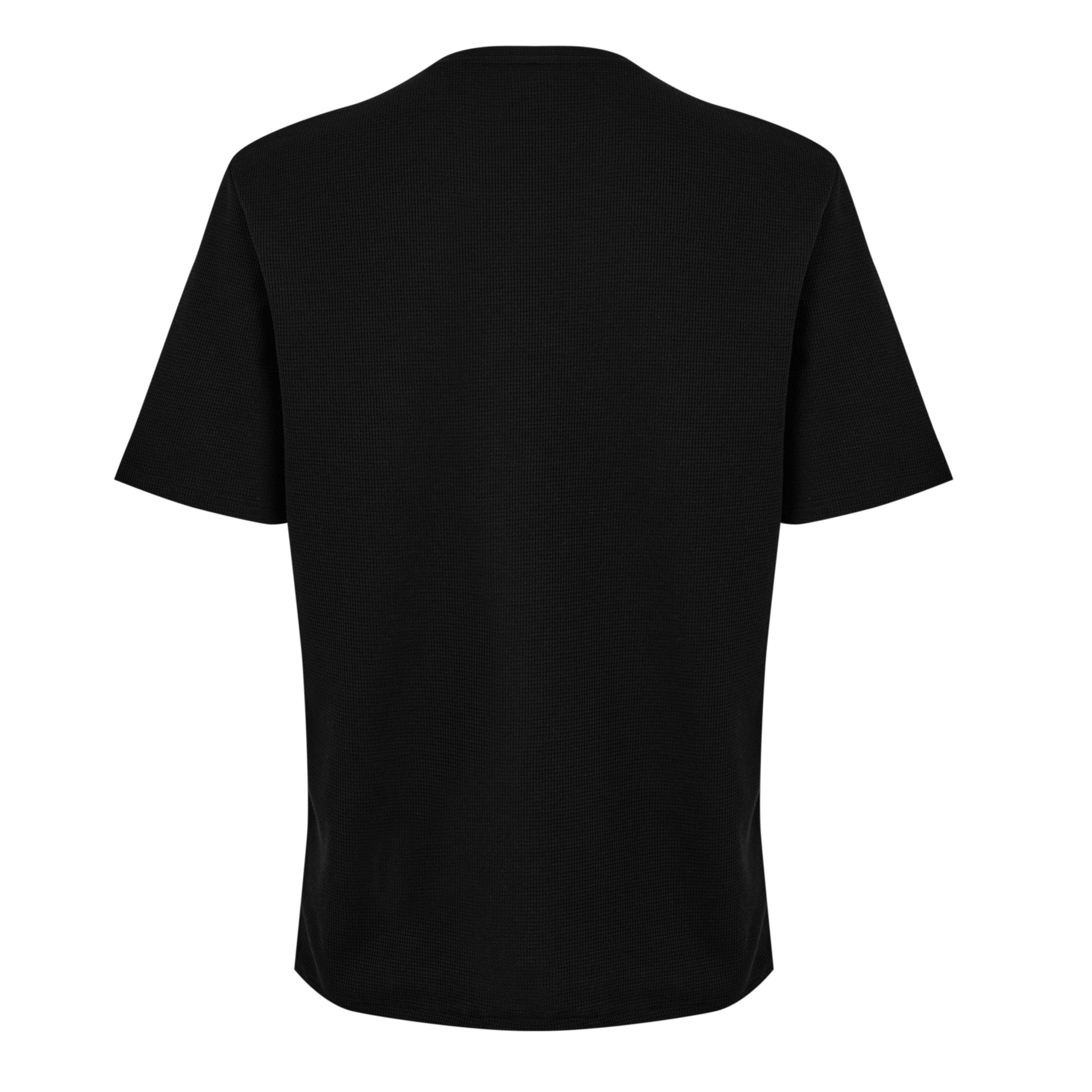 Black 001 - Boss - Waffle T-Shirt, Structured Design - 3