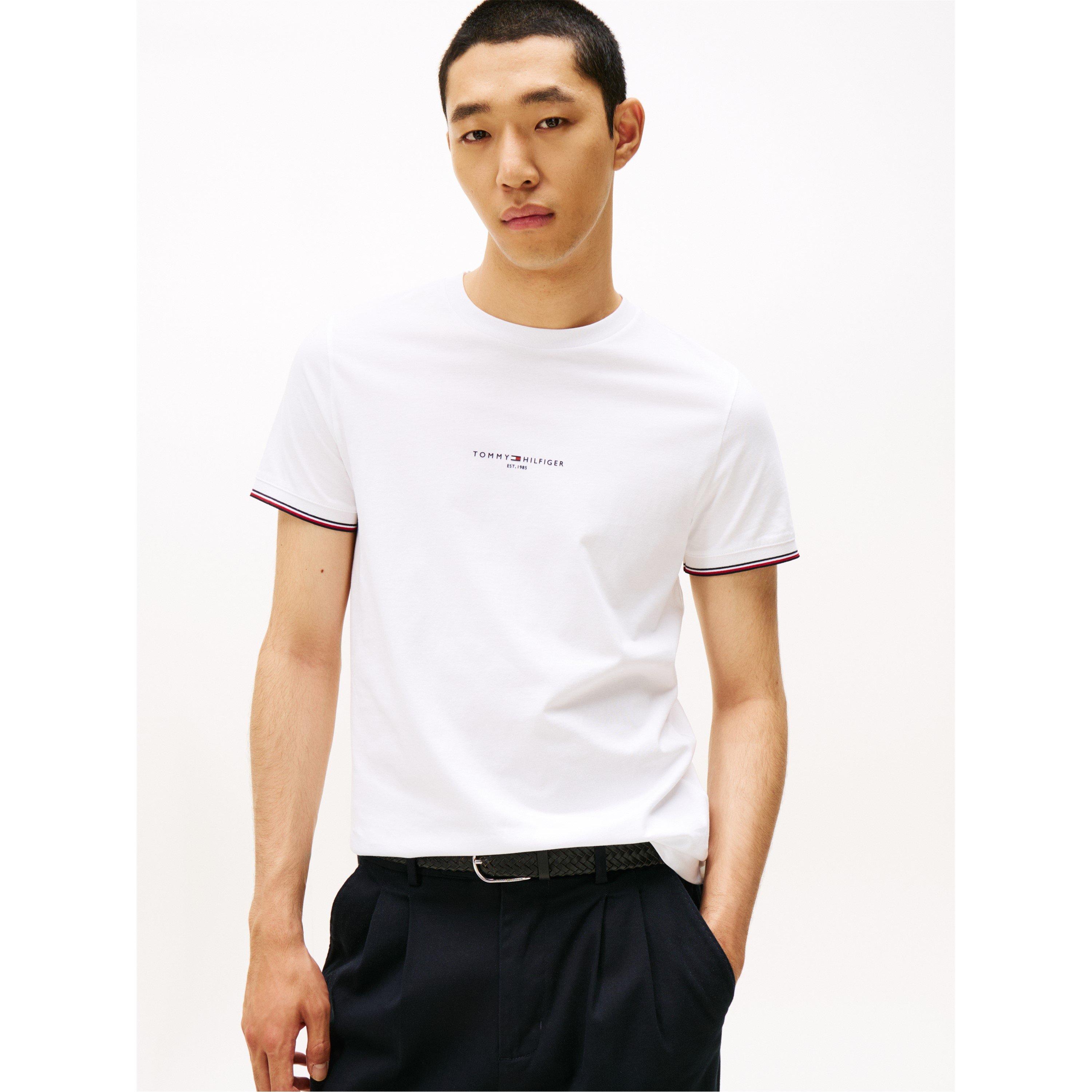 White YBR - Tommy Hilfiger - Logo Tipped T-Shirt - 2