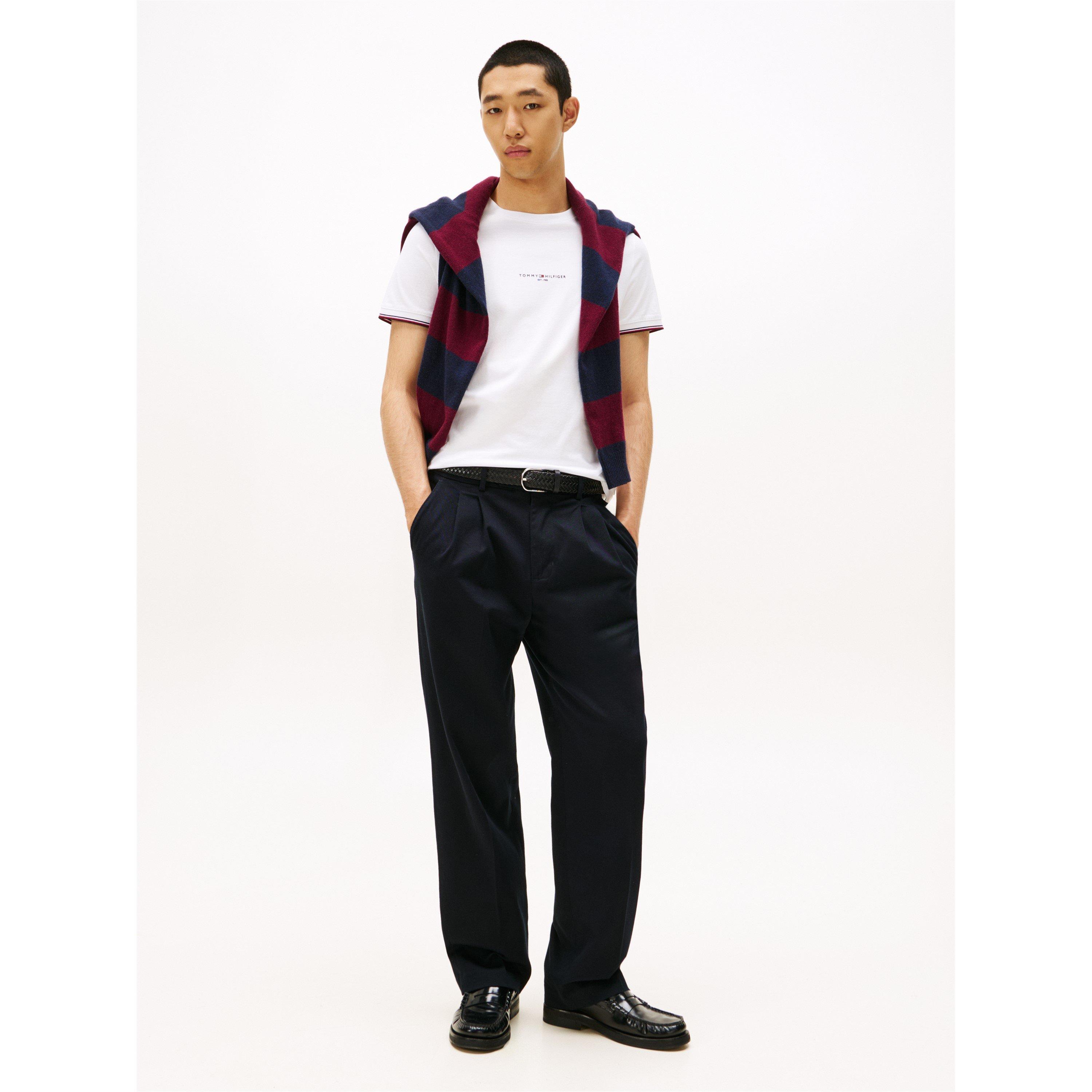 White YBR - Tommy Hilfiger - Logo Tipped T-Shirt - 4