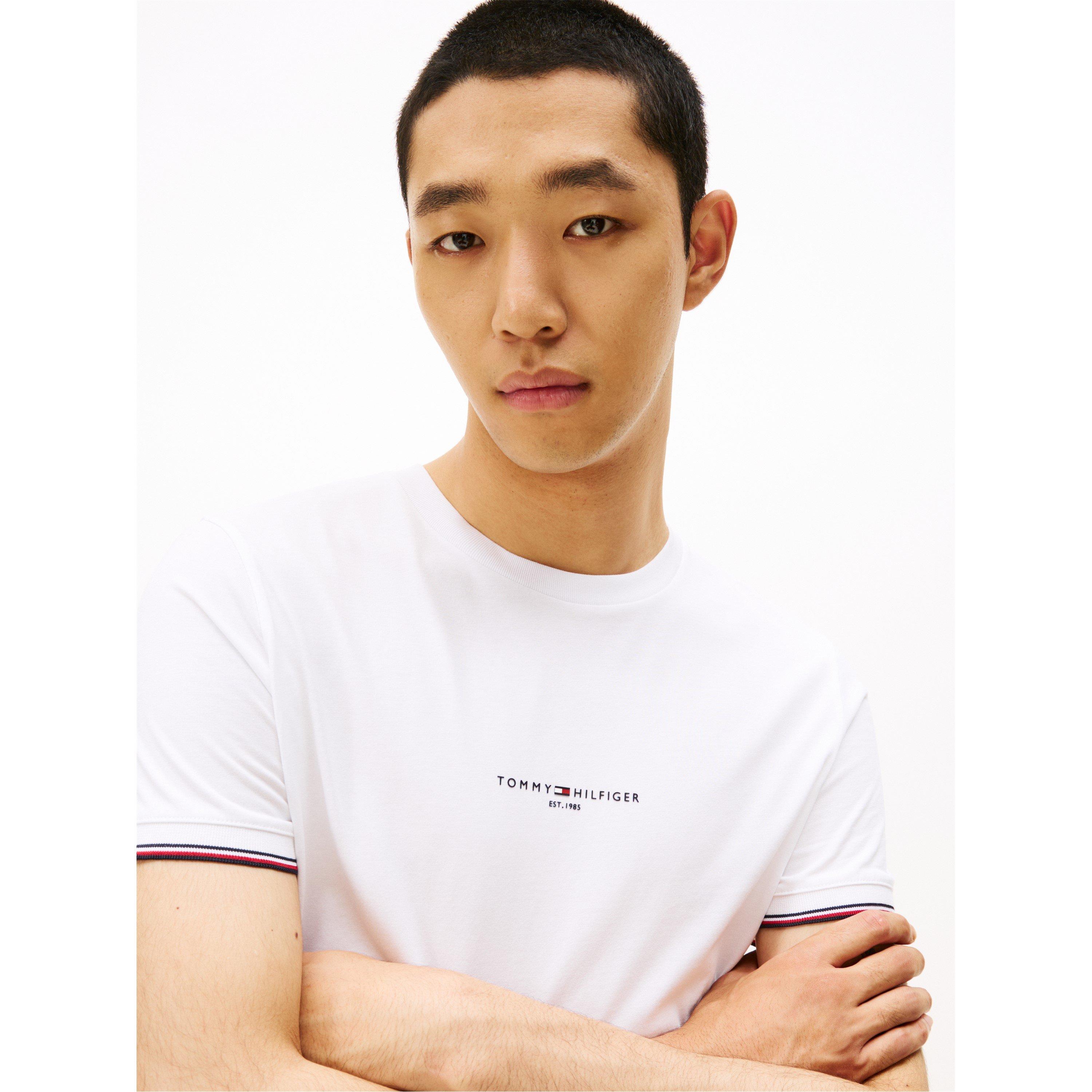 White YBR - Tommy Hilfiger - Logo Tipped T-Shirt - 5