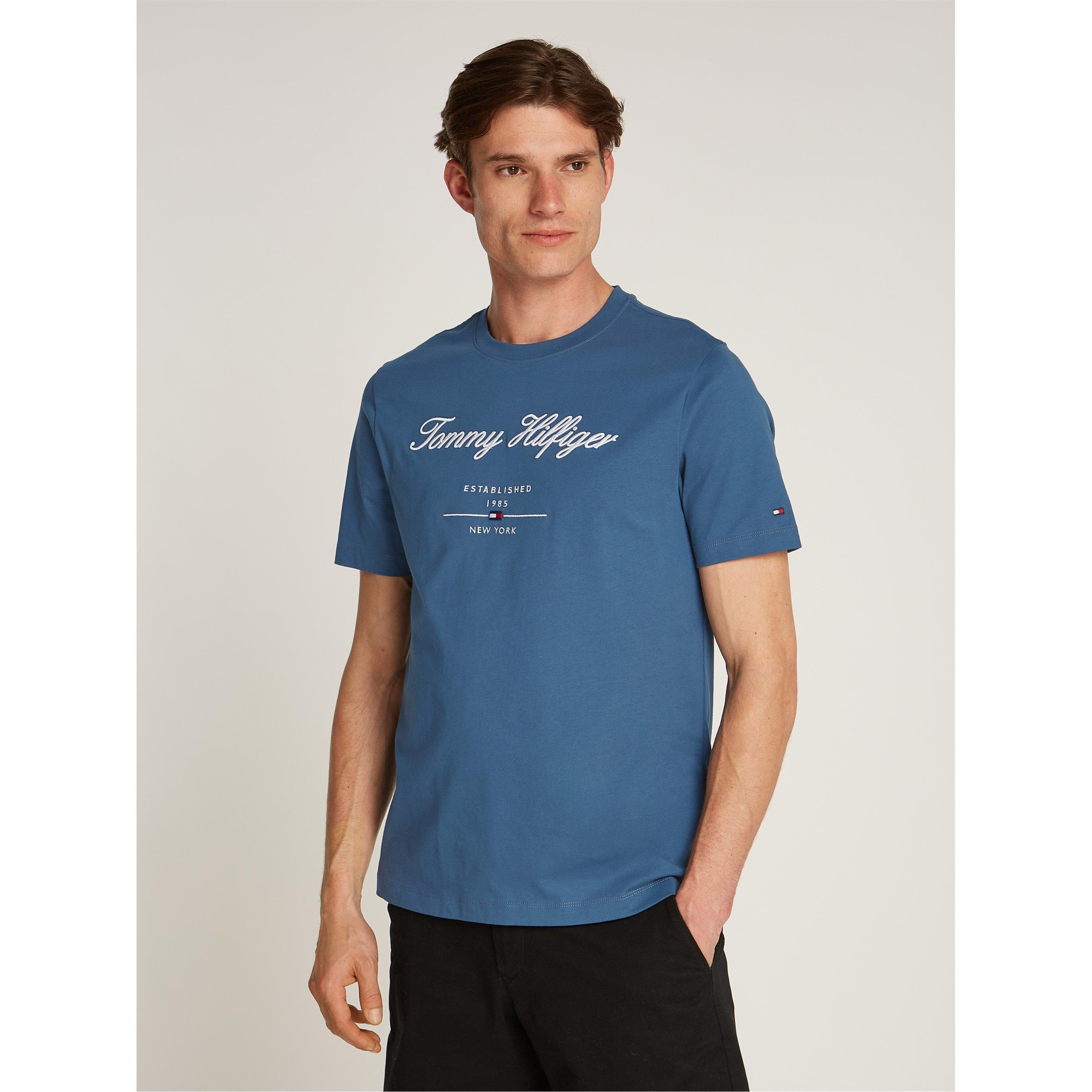 Aegean Sea DBZ - Tommy Hilfiger - Men's Script Logo Regular Fit T-Shirt - 1