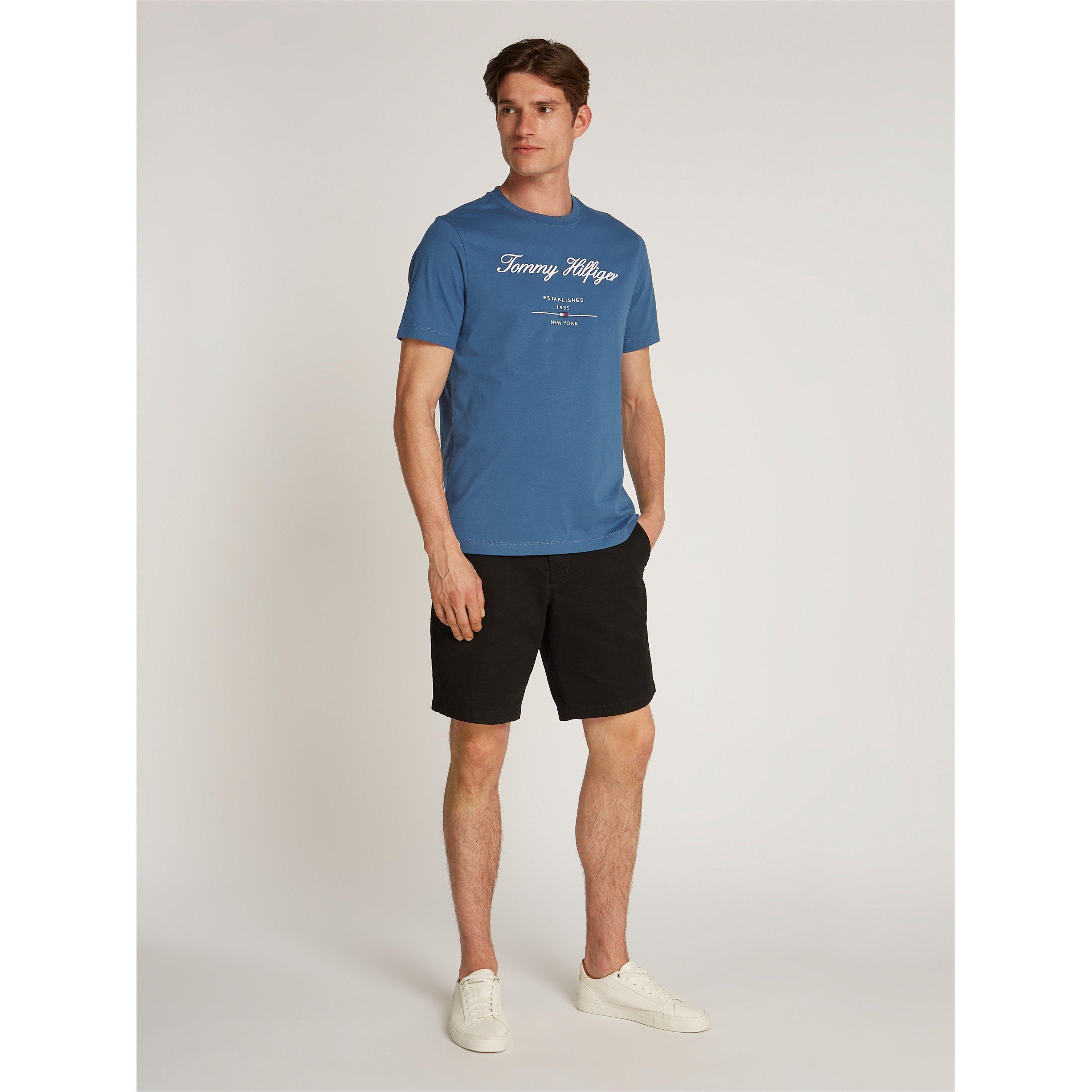 Aegean Sea DBZ - Tommy Hilfiger - Men's Script Logo Regular Fit T-Shirt - 3