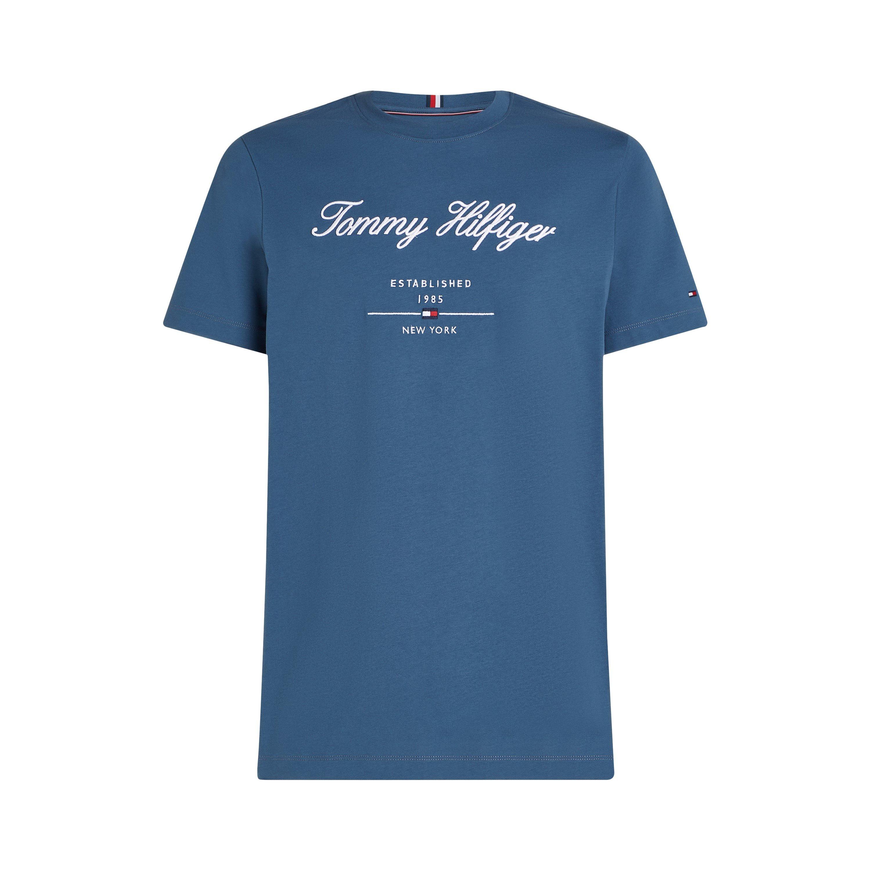 Aegean Sea DBZ - Tommy Hilfiger - Men's Script Logo Regular Fit T-Shirt - 5