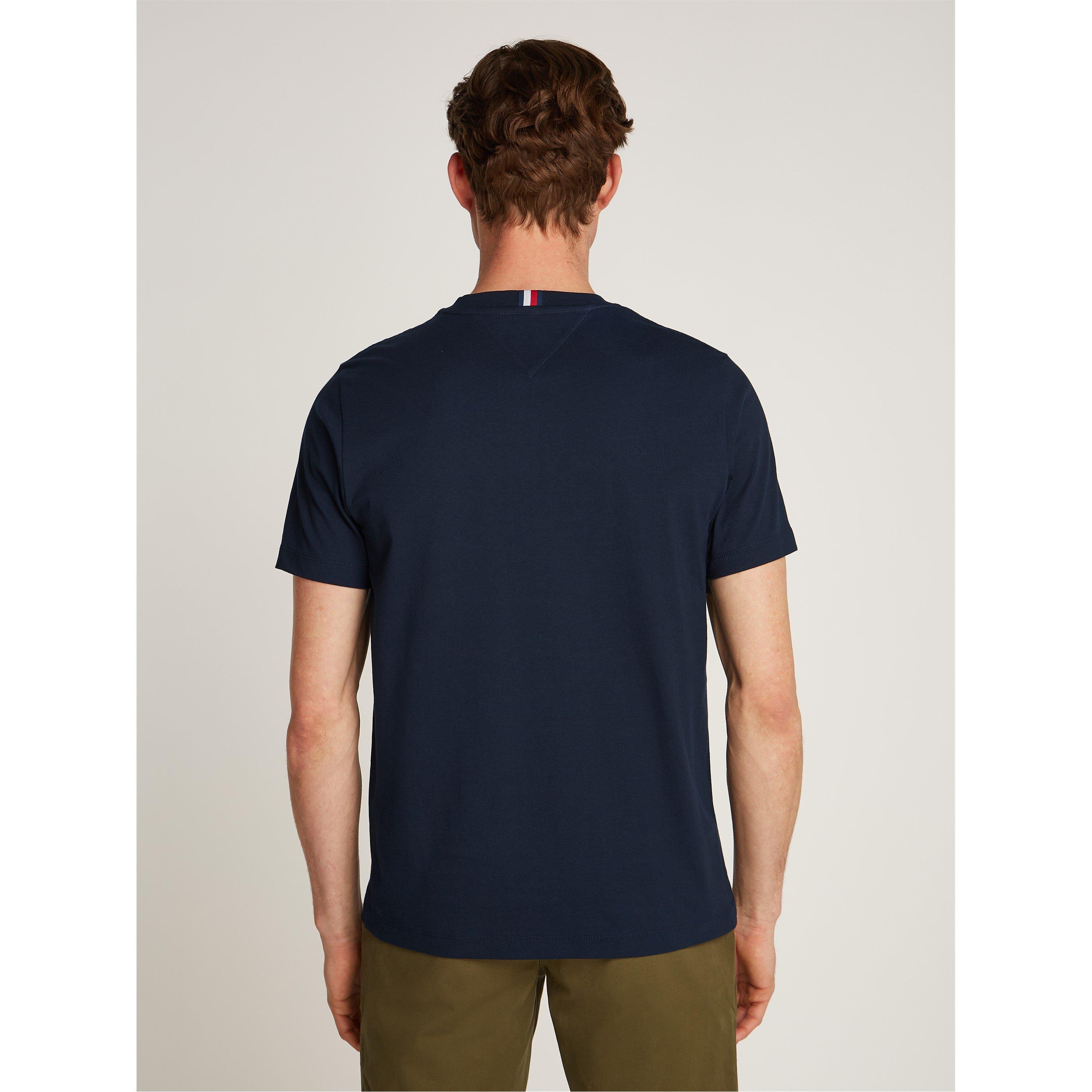 Desert Sky DW5 - Tommy Hilfiger - Men's Script Logo Regular Fit T-Shirt - 4