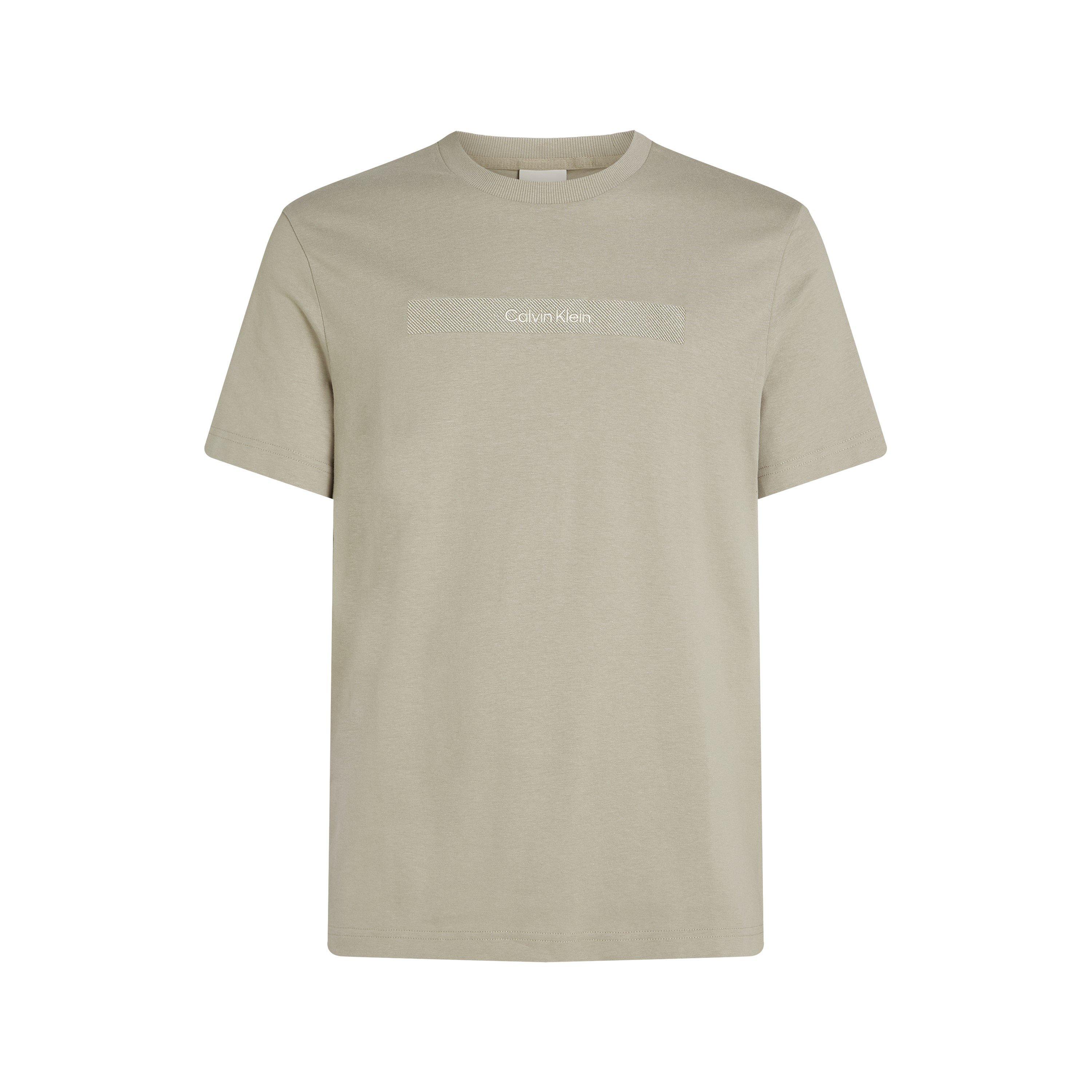 Khaki RAJ - Calvin Klein - Men's Structured Embroidery Regular Fit T-Shirt - 5