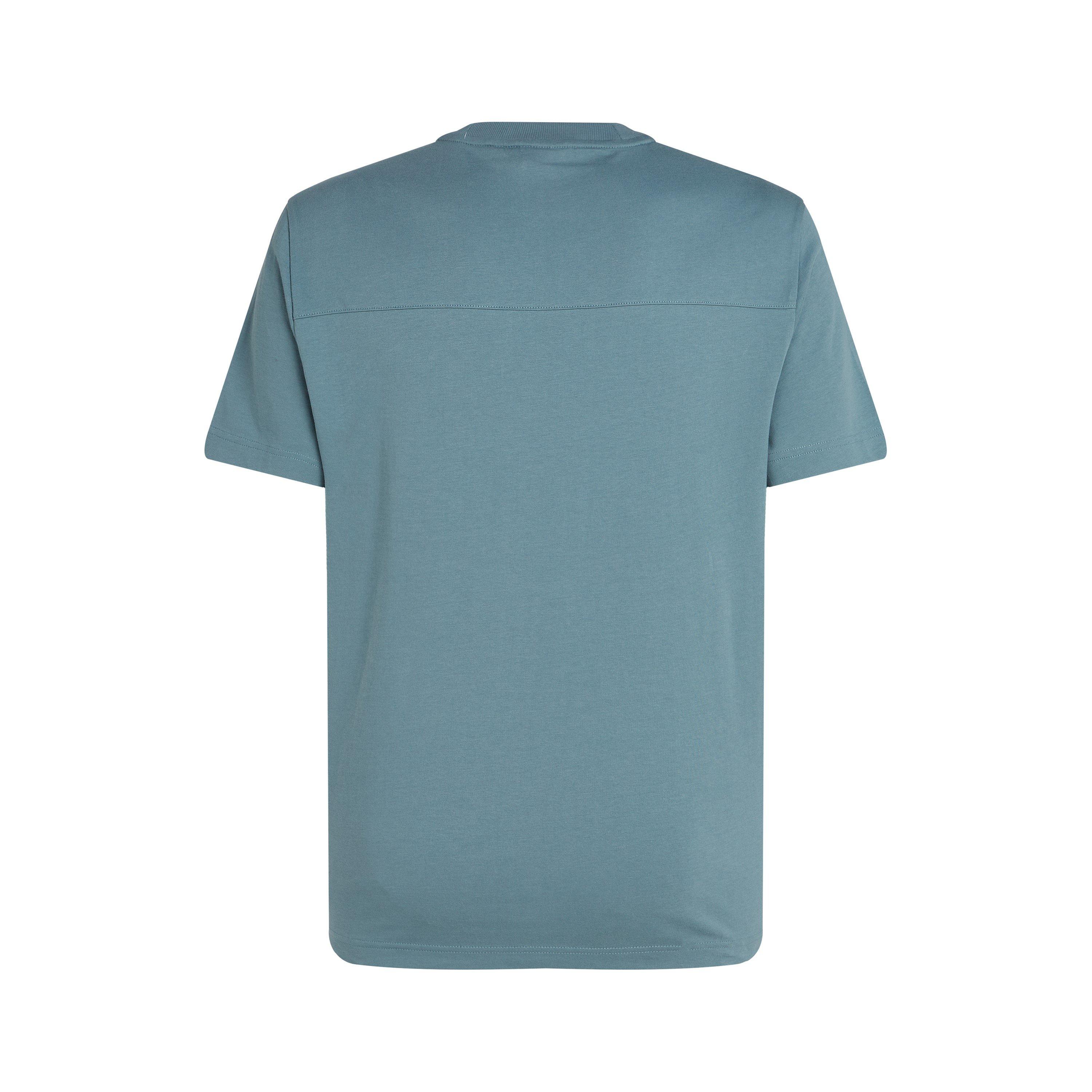 Blue CFQ - Calvin Klein - Men's Structured Embroidery Regular Fit T-Shirt - 6
