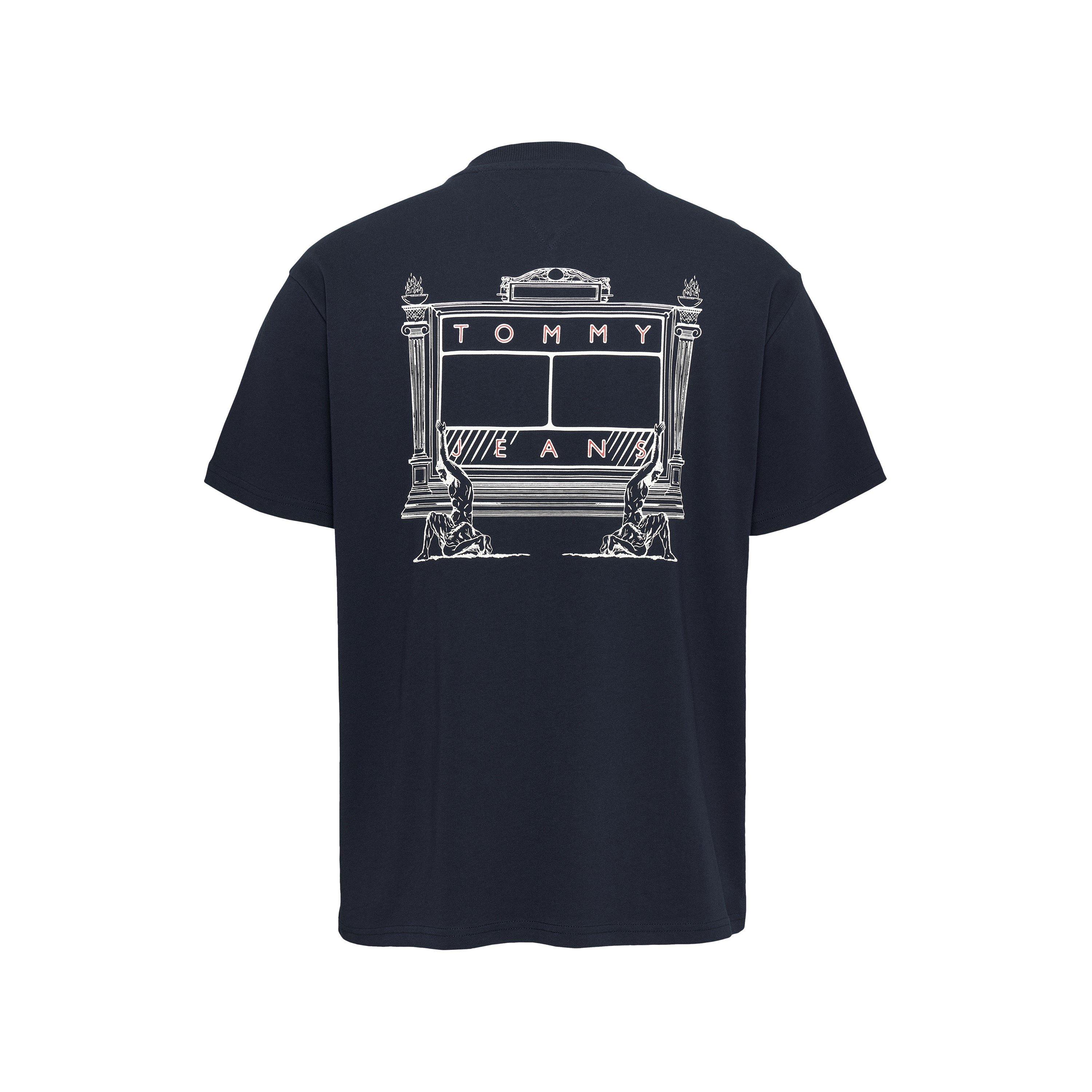 Dunkle Nacht Marineblau - Tommy Jeans - Men's Regular Fit Novelty T-Shirt - 2