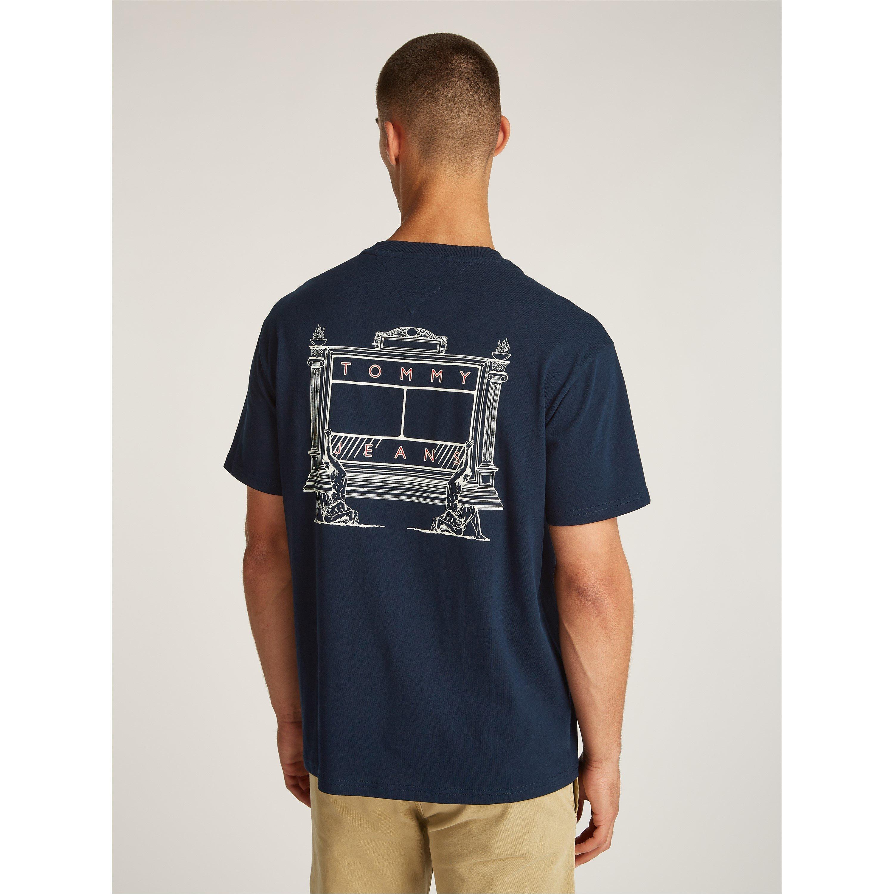 Dunkle Nacht Marineblau - Tommy Jeans - Men's Regular Fit Novelty T-Shirt - 4