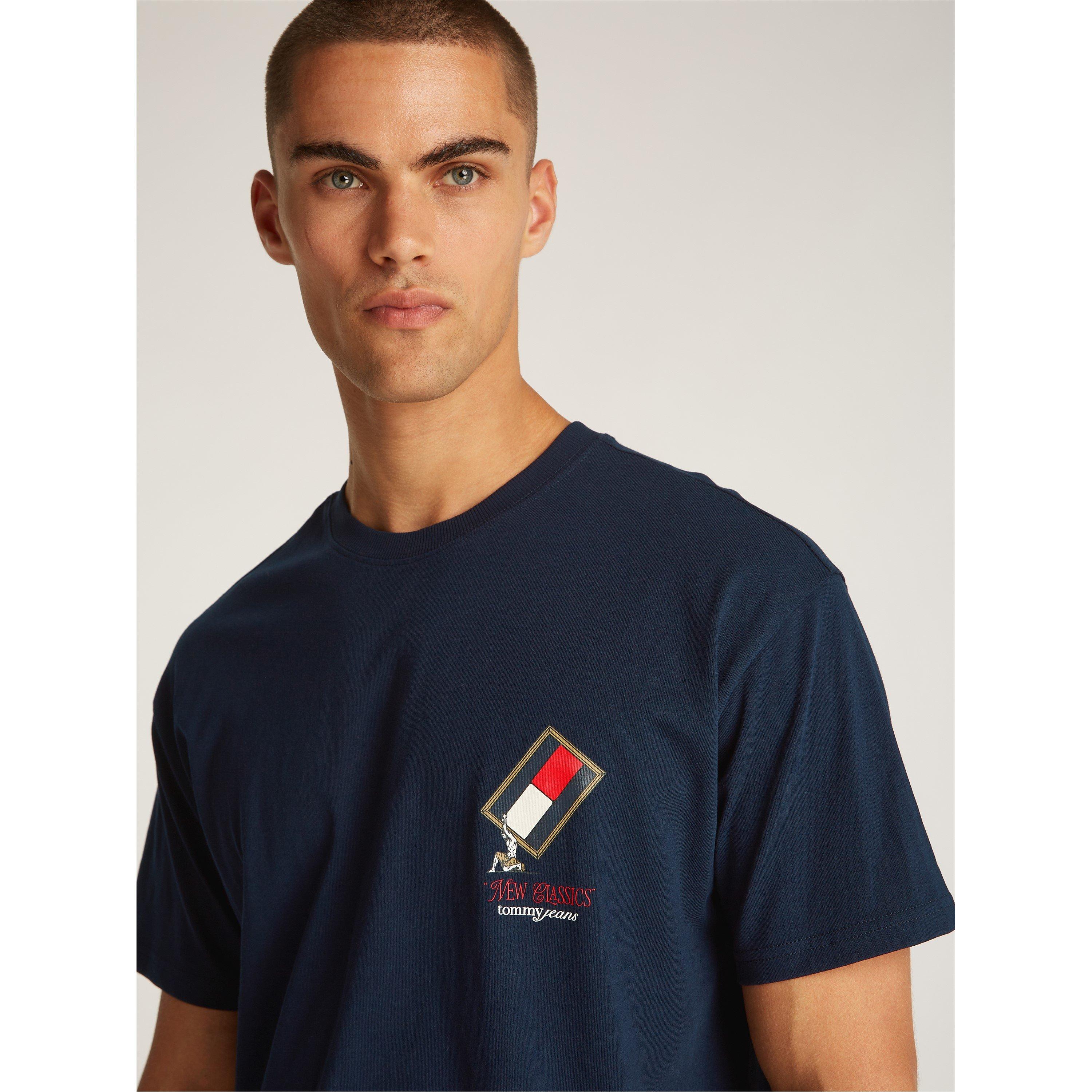 Dunkle Nacht Marineblau - Tommy Jeans - Men's Regular Fit Novelty T-Shirt - 5