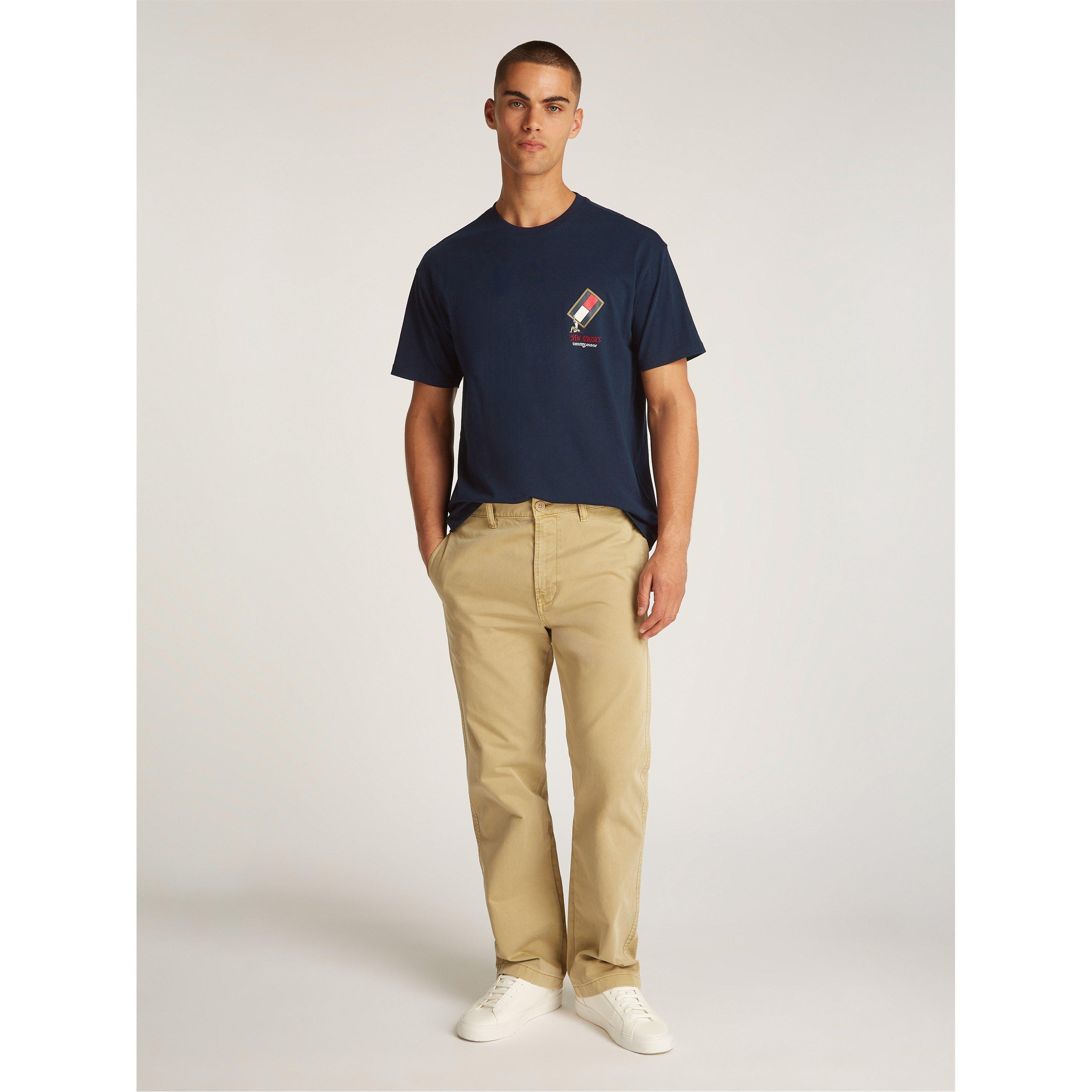 Dunkle Nacht Marineblau - Tommy Jeans - Men's Regular Fit Novelty T-Shirt - 7