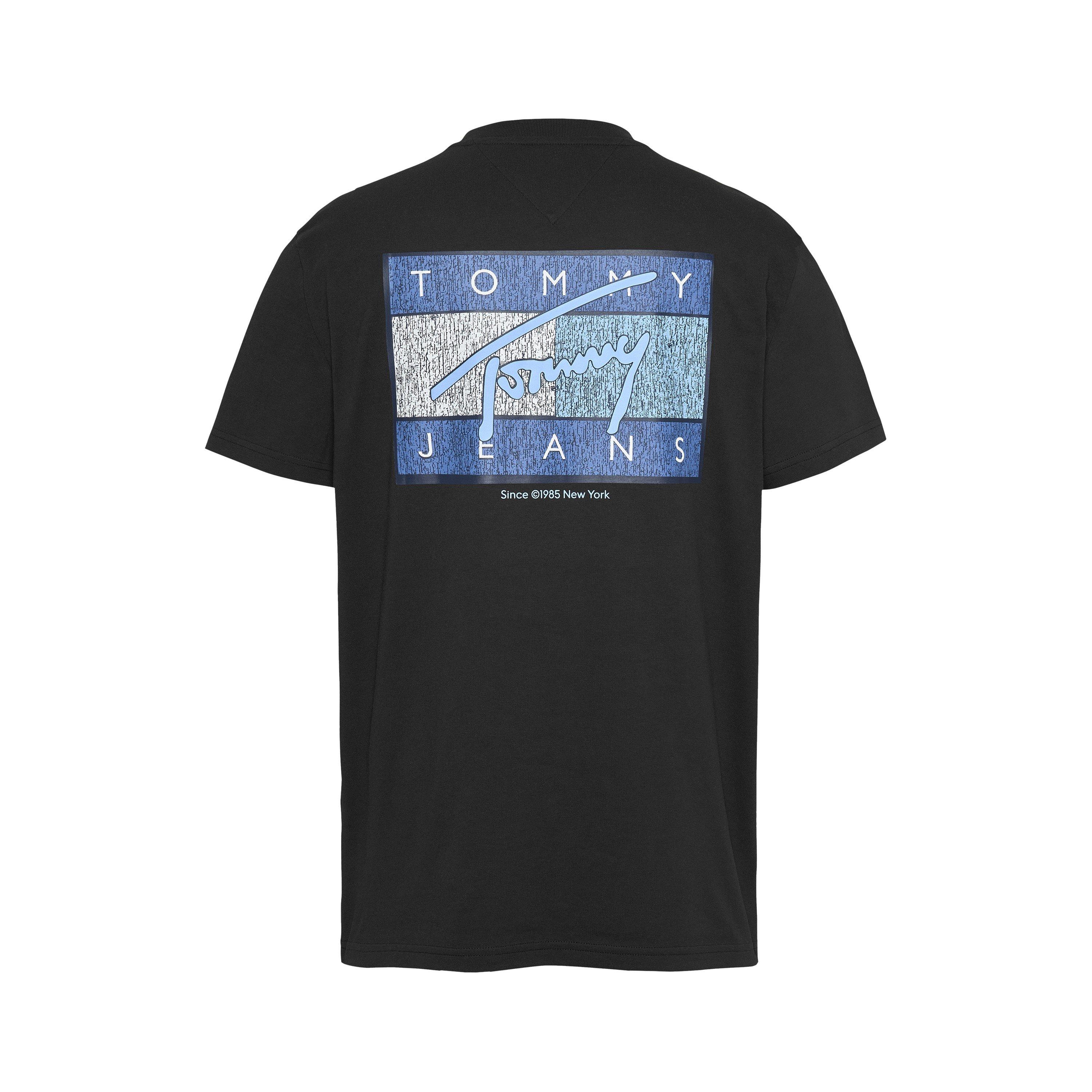 Sort - Tommy Jeans - Men's Flag Regular Fit T-Shirt - 2