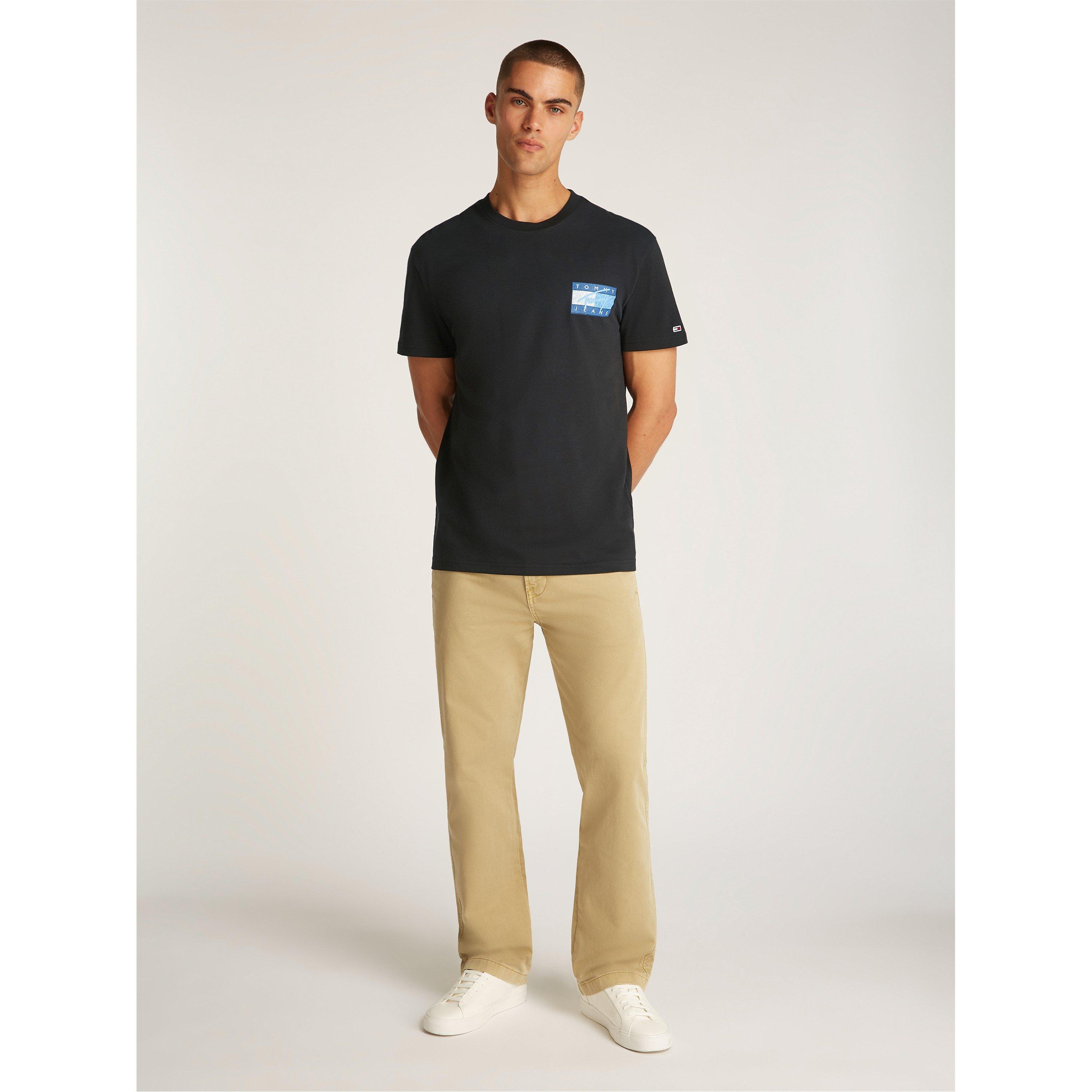 Sort - Tommy Jeans - Men's Flag Regular Fit T-Shirt - 6