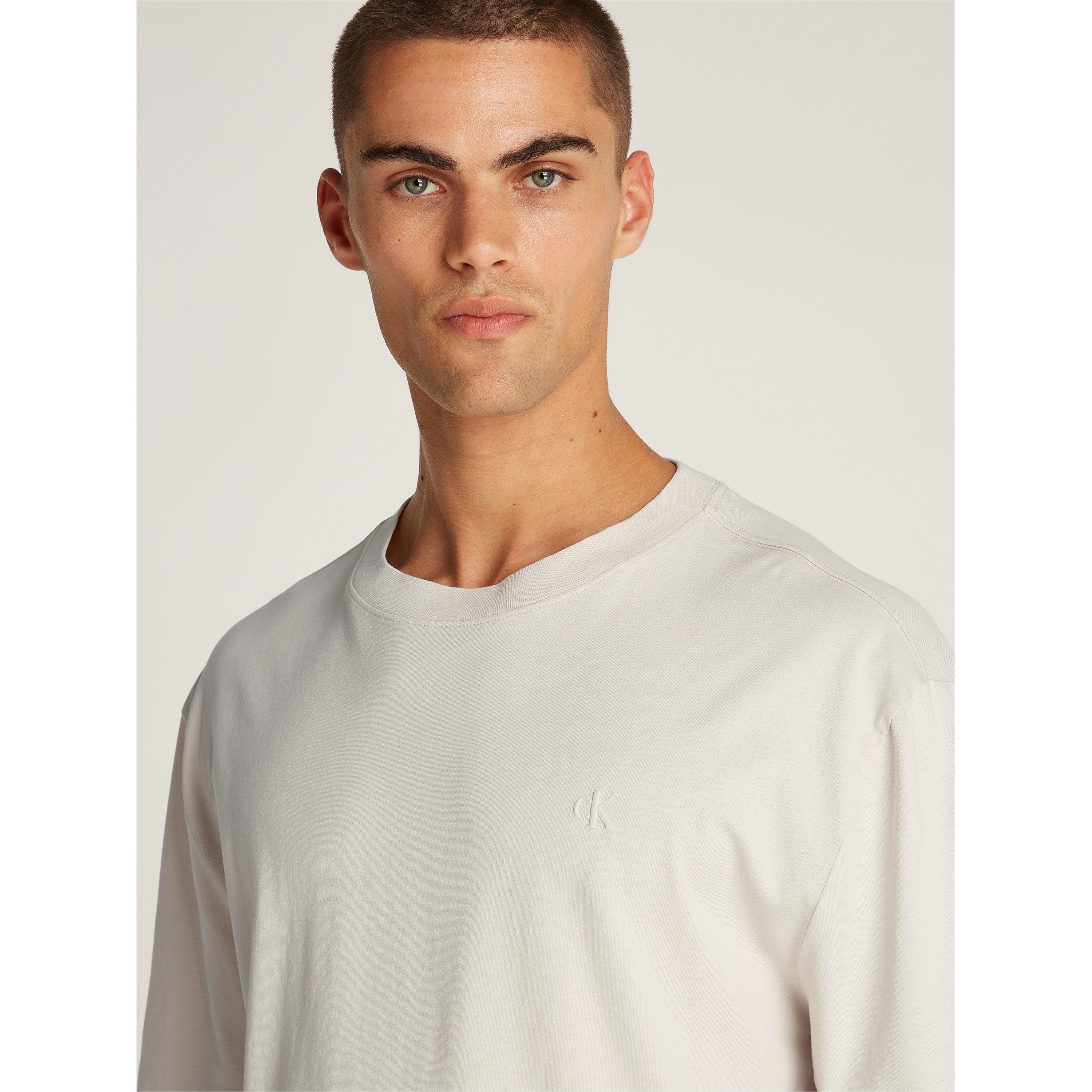 Moonbeam - Calvin Klein Jeans - Men's Washed Puff Print T-Shirt - 4