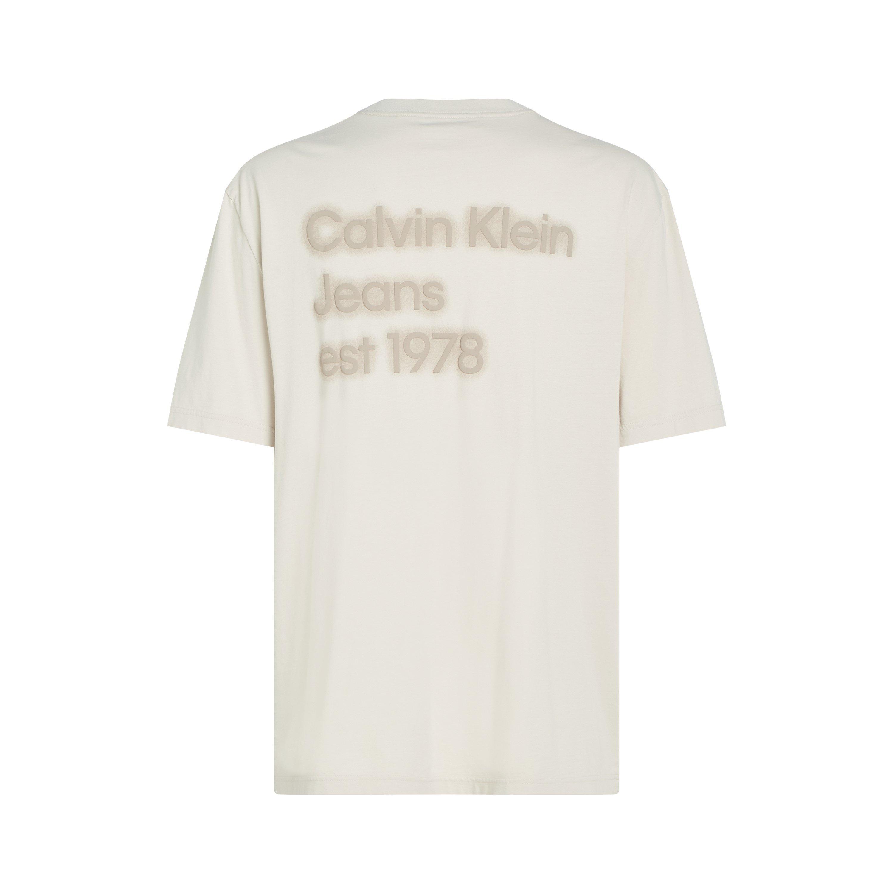 Moonbeam - Calvin Klein Jeans - Men's Washed Puff Print T-Shirt - 6
