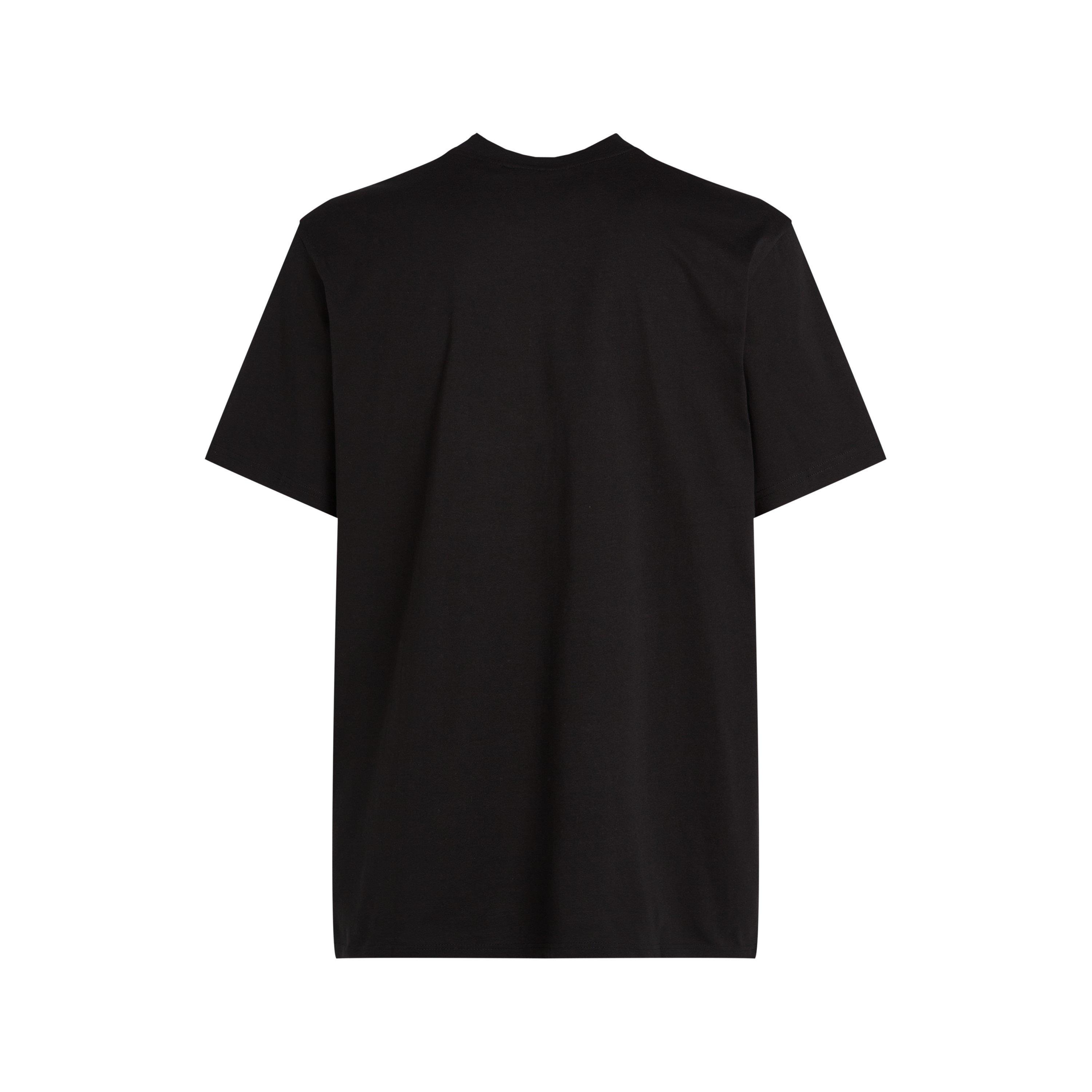 CK Black - Calvin Klein Jeans - Men's Woven Label Relaxed Regular Fit T-Shirt - 2